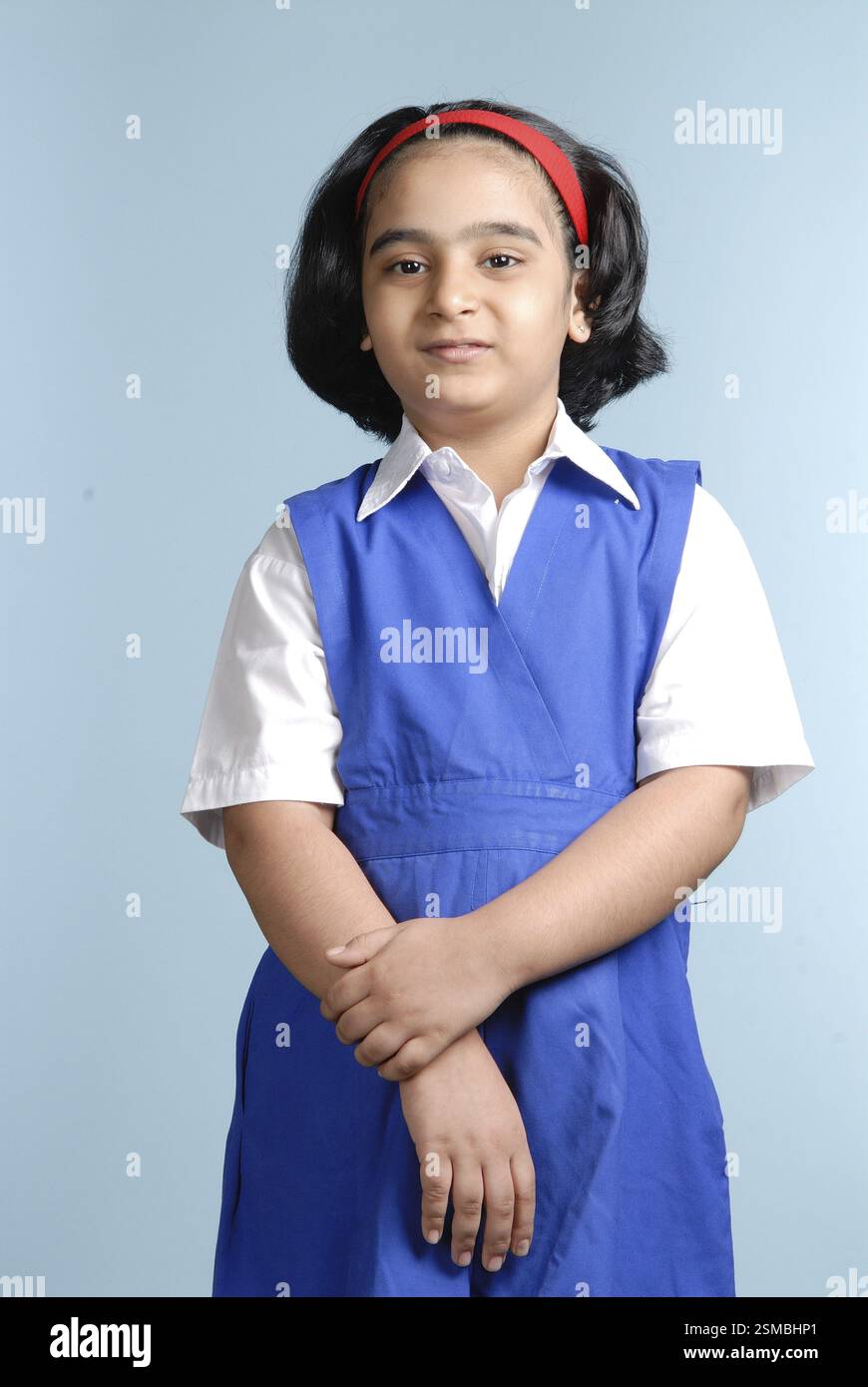 Südasiatische Inderin in Schule einheitliche Herr # 719B Stockfoto