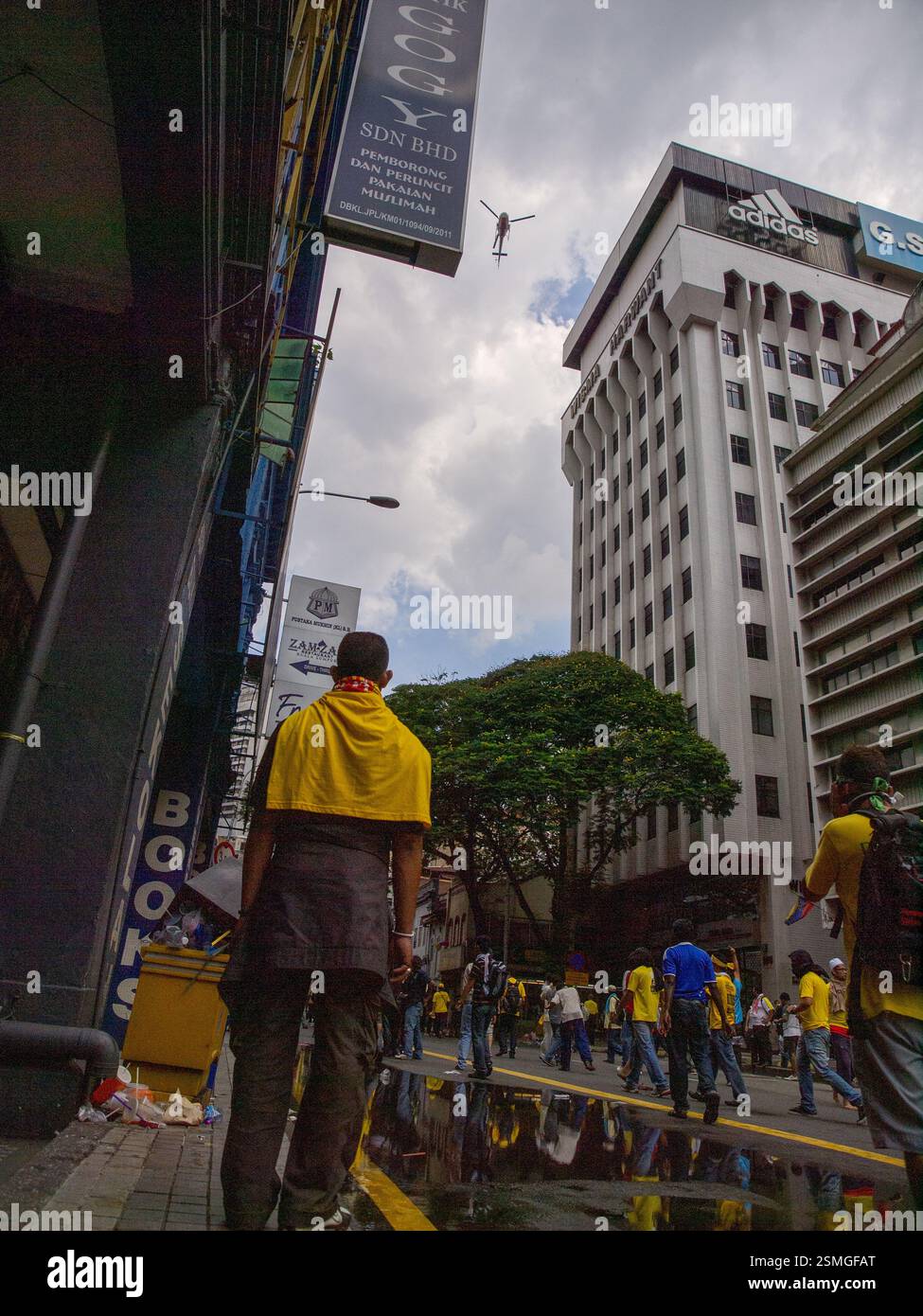 28. April 2012, Kuala Lumpur, Malaysia - Bersih 3,0 Rally - größte demokratische Demonstration in Malaysia für saubere und faire Wahlen. Stockfoto