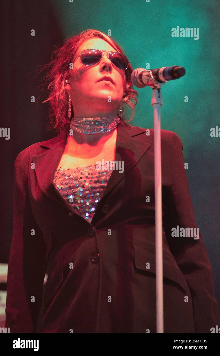 Joanne Catherall - The Human League, V2014, Hylands Park, Chelmsford, Essex, Großbritannien - 16. August 2014 Stockfoto