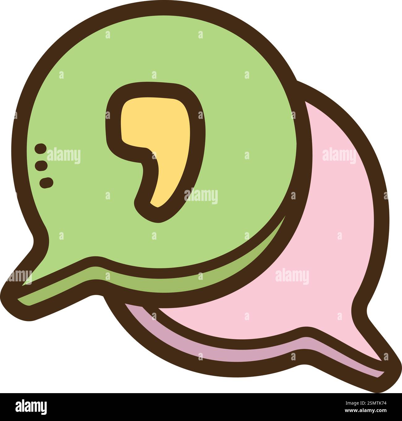 Diskussionsforum Vektor-Kritzelillustration und Grafik. Teil der Kategorie soziale Medien. Stock Vektor