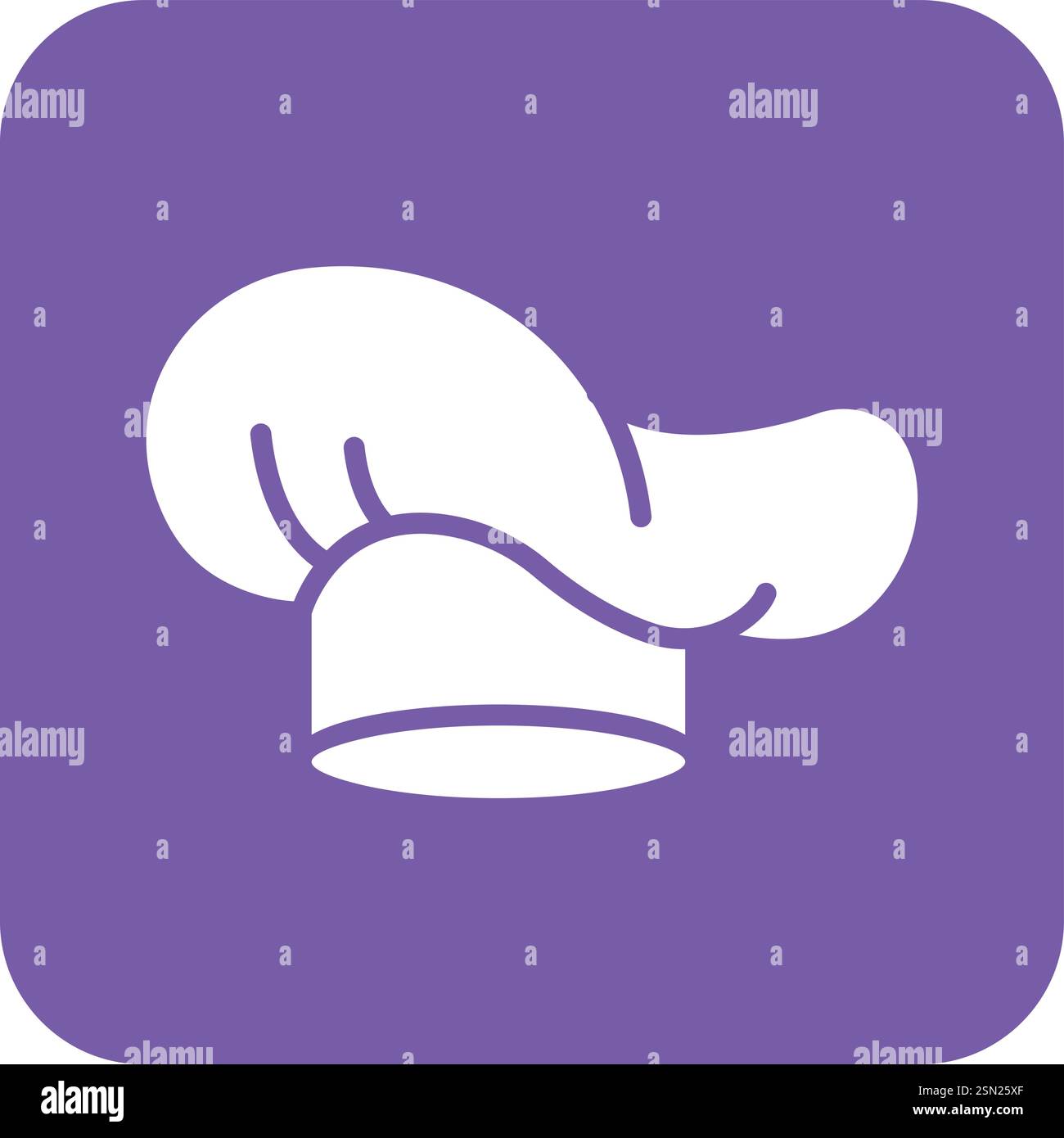 Chef Hut Vektor-Symbol Design Illustration Stock Vektor