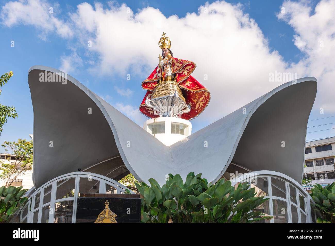 8. Mai 2023: Sto. Nino Chapel im Senioren-Park in Cebu City, Philippinen. Es wurde im Rahmen des Projekts zur Kohlenstoffmodernisierung gebaut. Die sta Stockfoto
