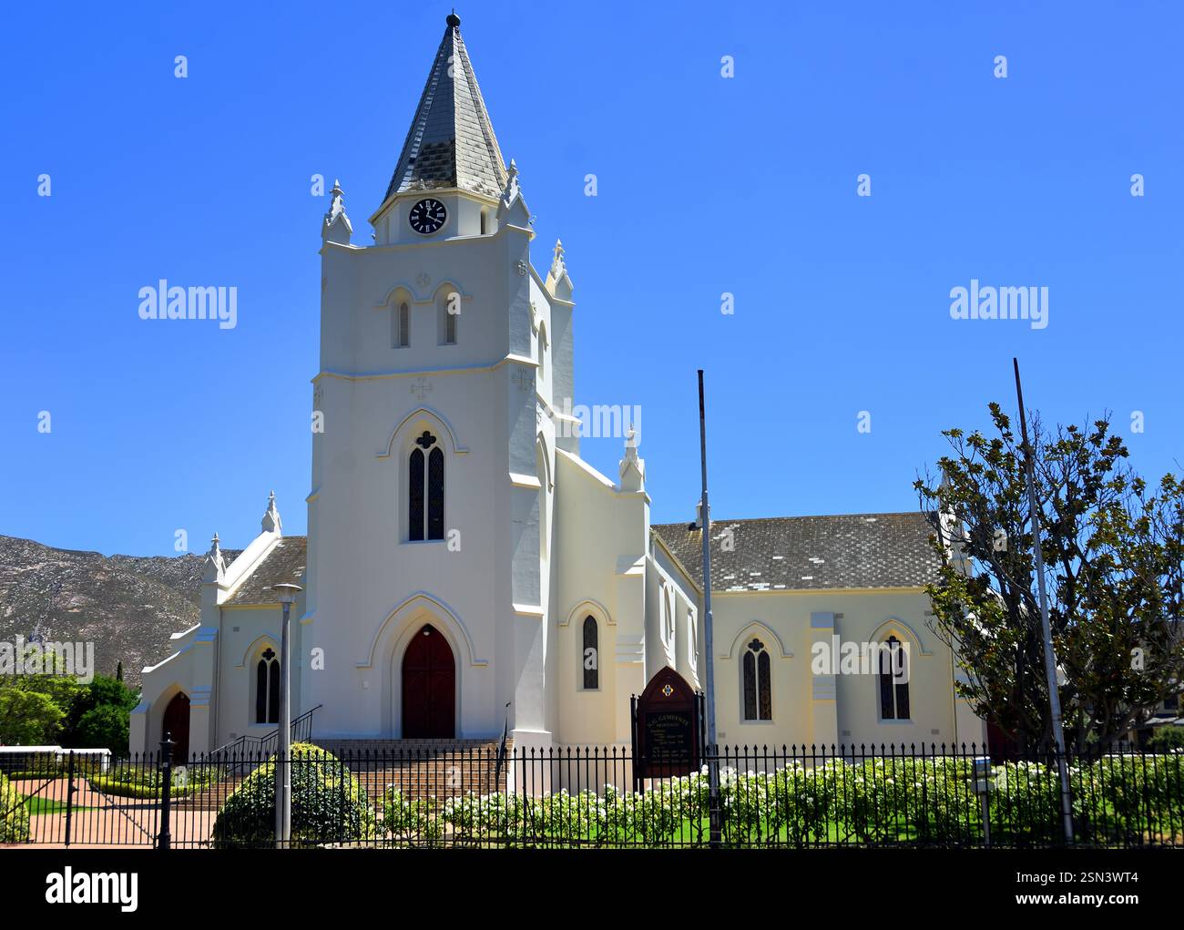 Montagu NGK Dutch Reformed Church oder Nederduitse Gereformeerde Kerk, Boland, Westkap, Südafrika Stockfoto