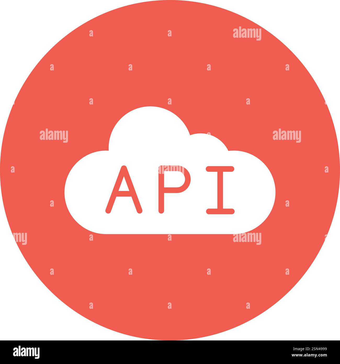 Api-Vektor-Symbol-Entwurfsdarstellung Stock Vektor