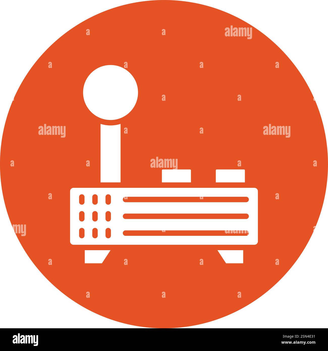 Joystick-Vektor-Symbol Konstruktionsabbildung Stock Vektor