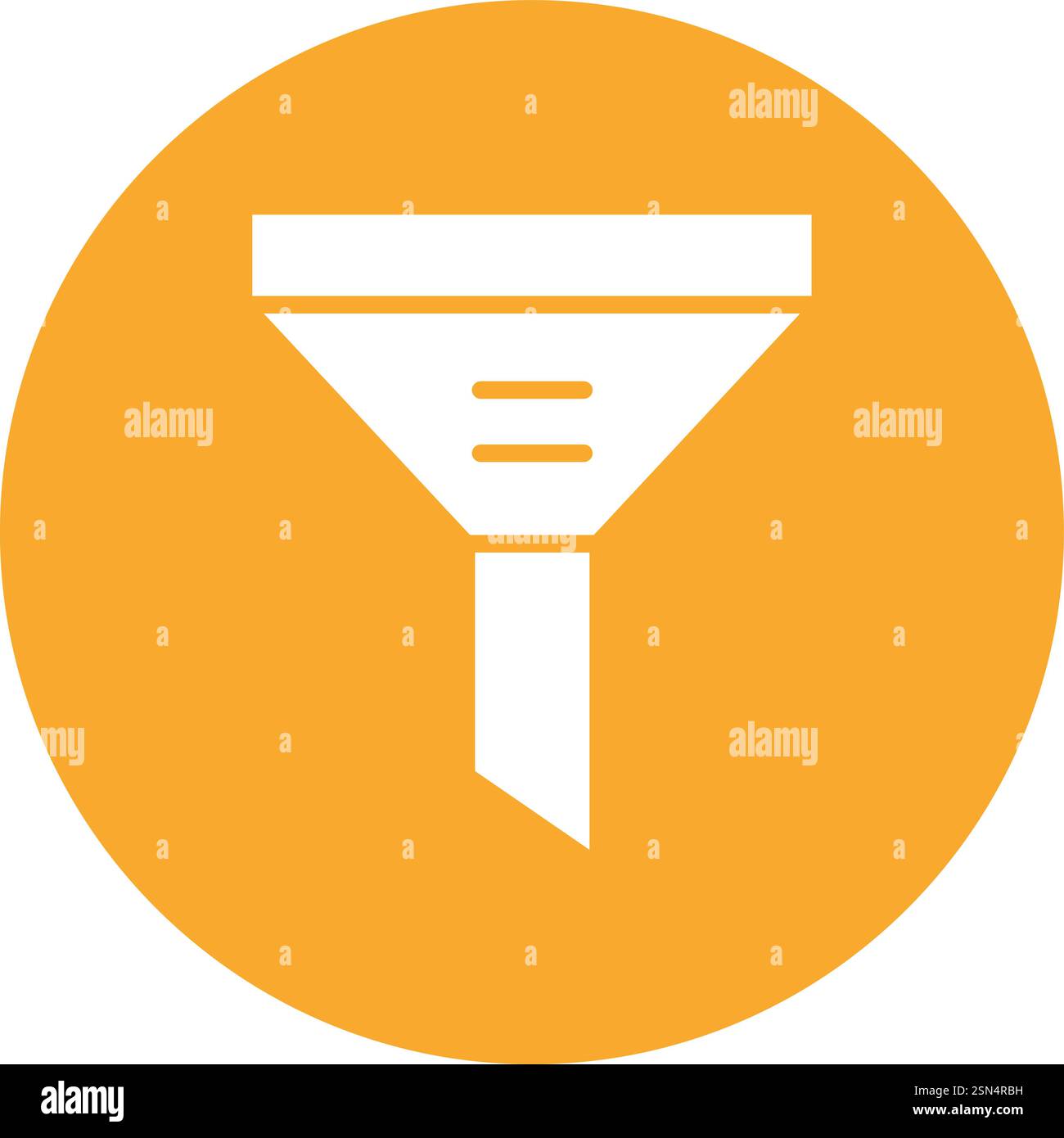 Trichtervektor-Symbol Konstruktionsabbildung Stock Vektor