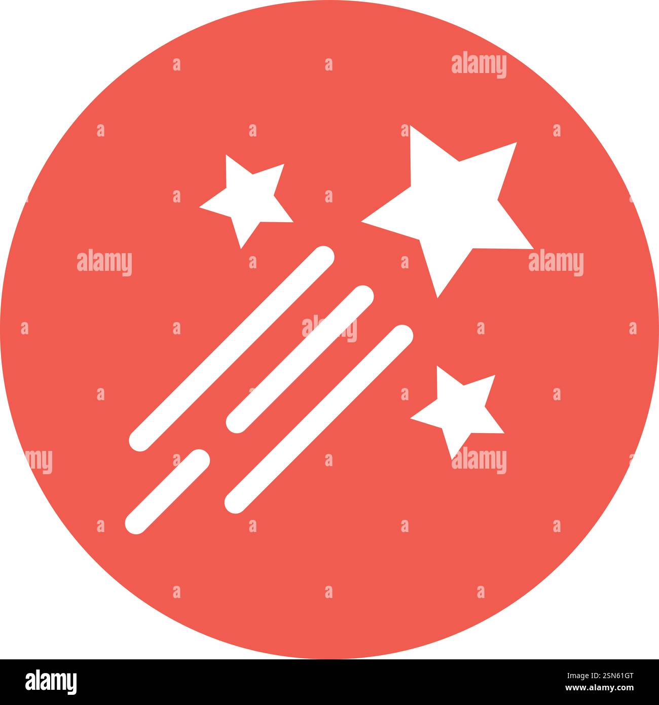 Shooting Stars Vector Icon Design Illustration Stock Vektor