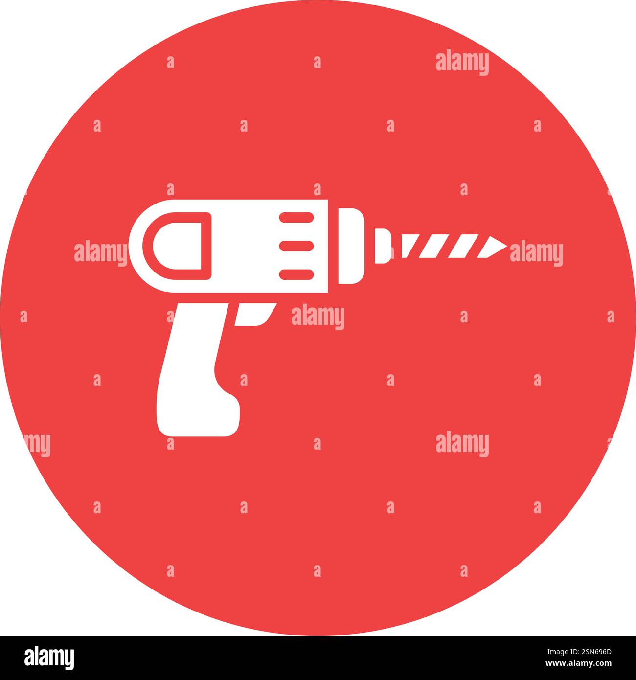 Symbol 'Bohrer Vektor' Konstruktionsdarstellung Stock Vektor