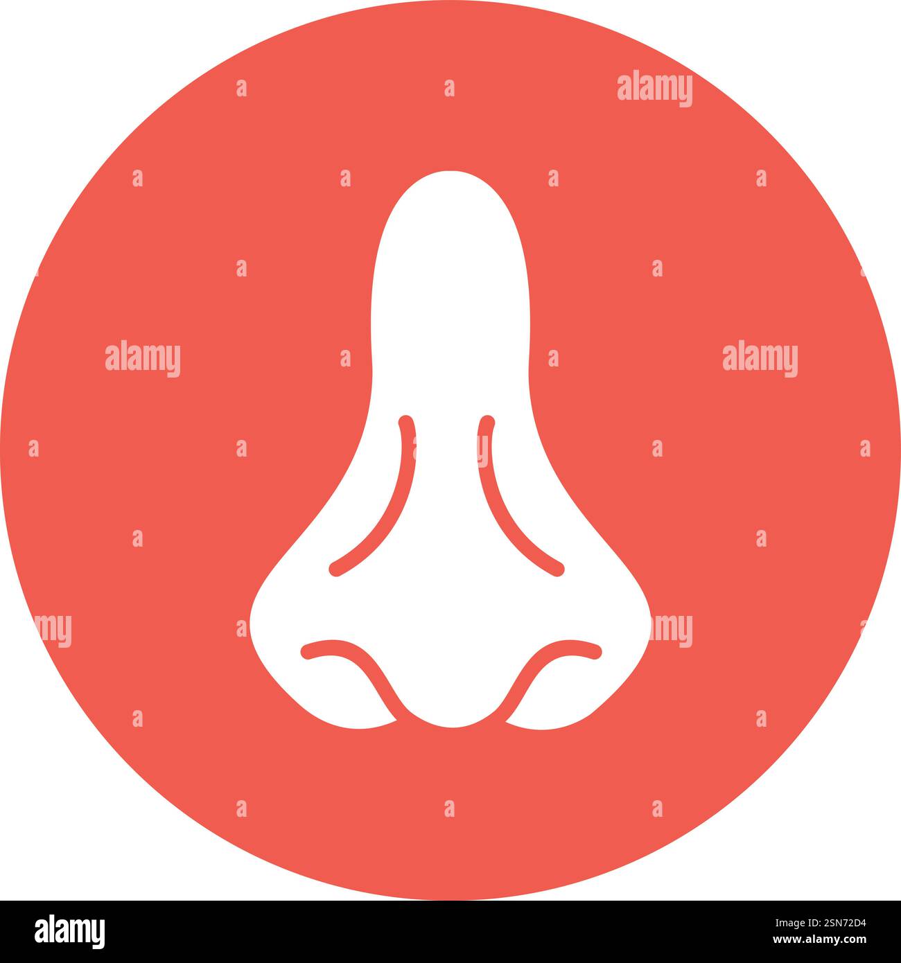 Nasenvektor-Symbol Design-Illustration Stock Vektor