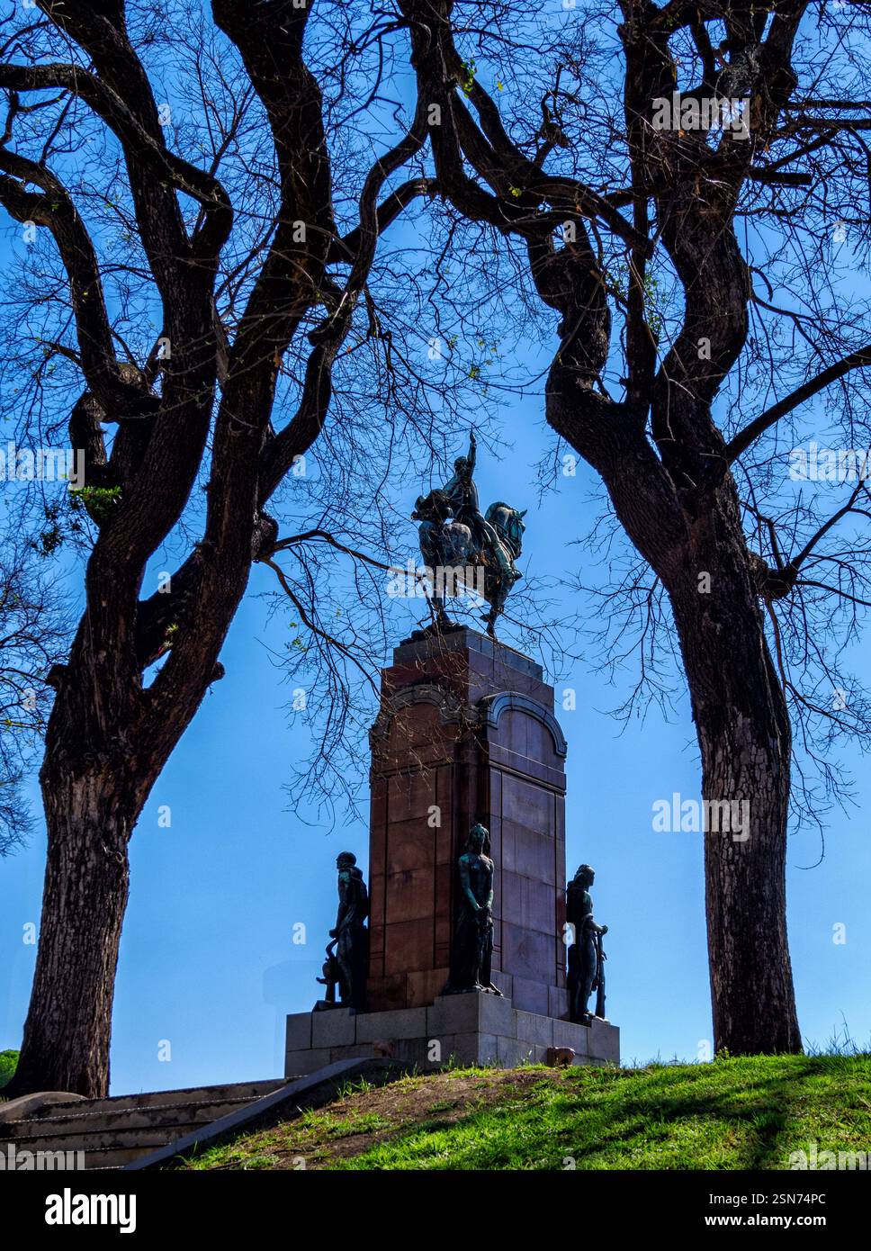 Denkmal für General Carlos Maria de Alvear im Recoleta Park Buenoa Aires Argentinien Stockfoto