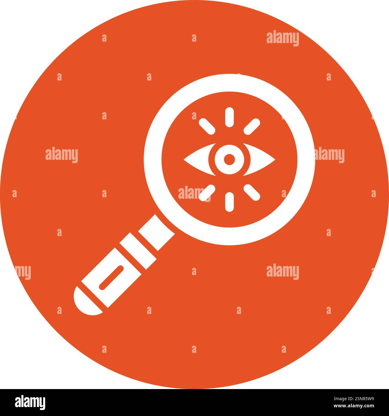 Augensuche Vektorsymbol Konstruktionsillustration Stock Vektor