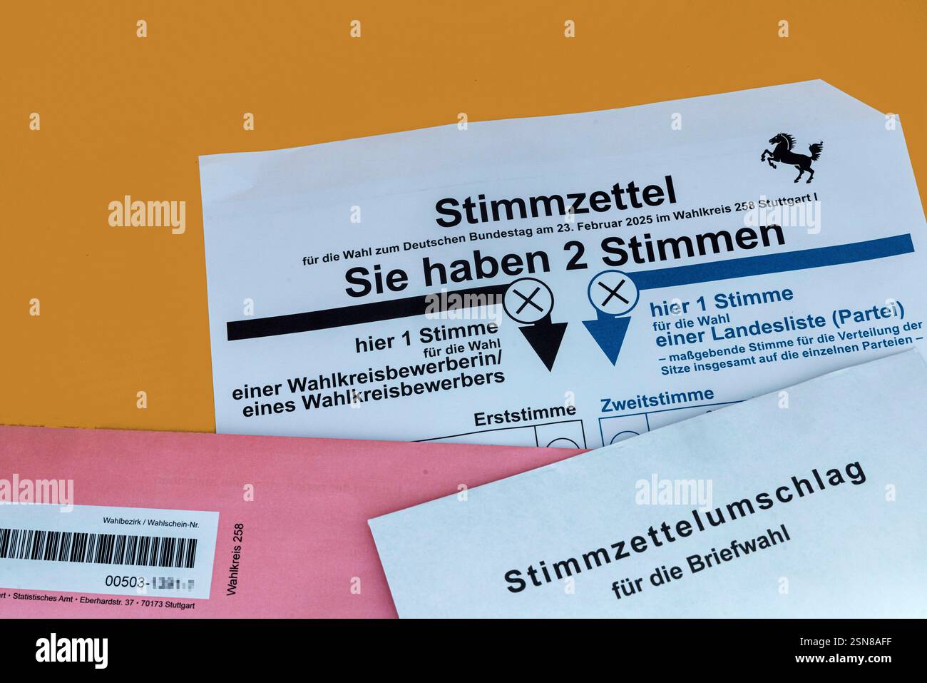 Seit Wann Gibt Es Briefwahl In Deutschland Unterlagen für die Briefwahl, Stimmzettel für die Wahl zum Deutschen