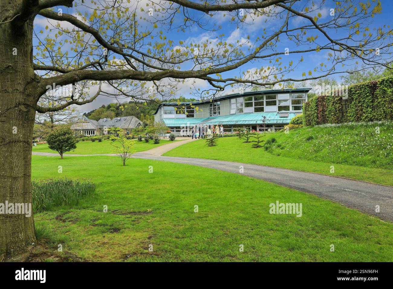 Bramhall Learning Centre and Library, RHS Harlow Carr Gardens, Harrogate, Yorkshire, England, Großbritannien Stockfoto
