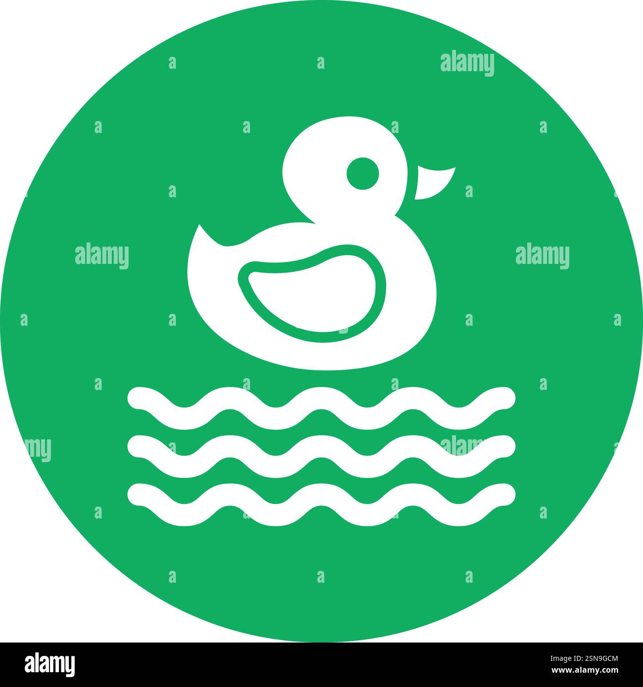Enten-Vektor-Symbol-Design-Illustration Stock Vektor