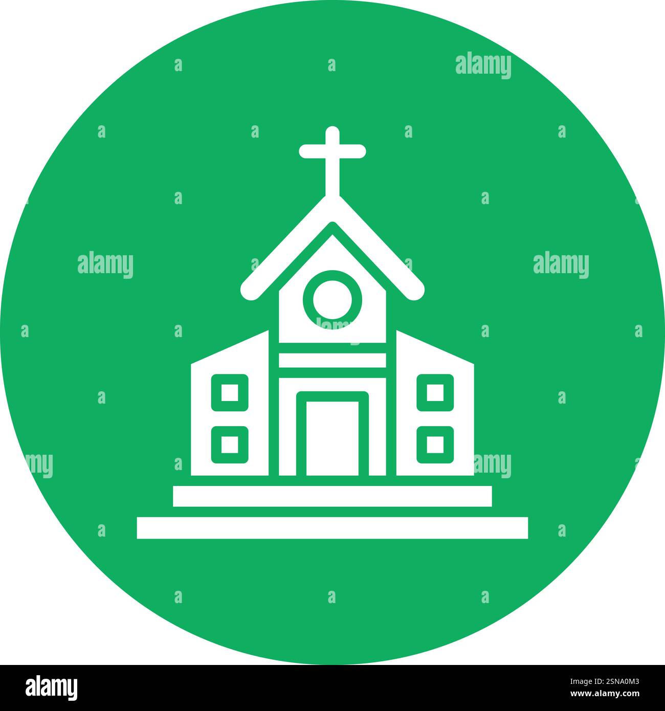 Kirche Vektor Symbol Design Illustration Stock Vektor