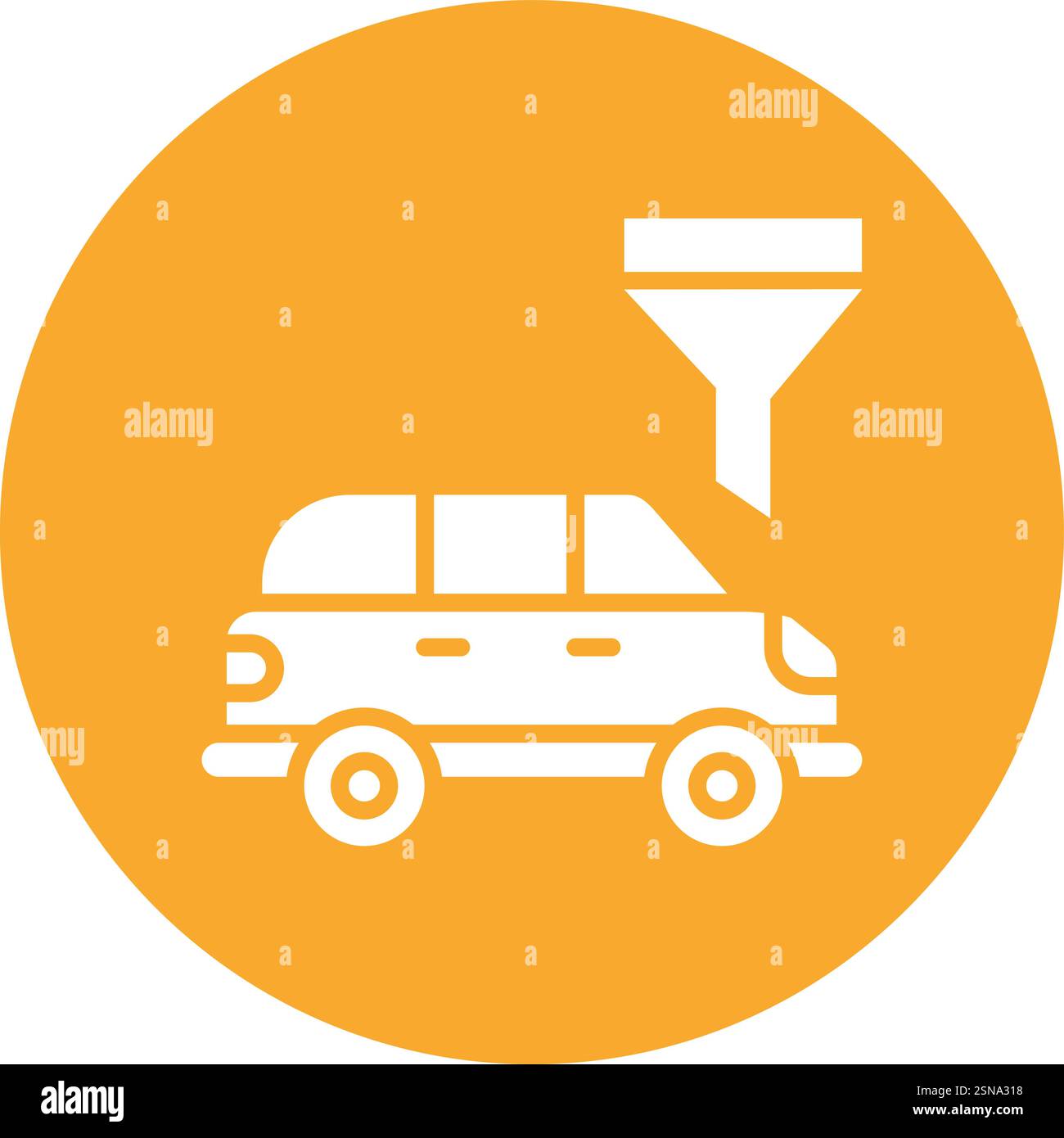 Trichtervektor-Symbol Konstruktionsabbildung Stock Vektor