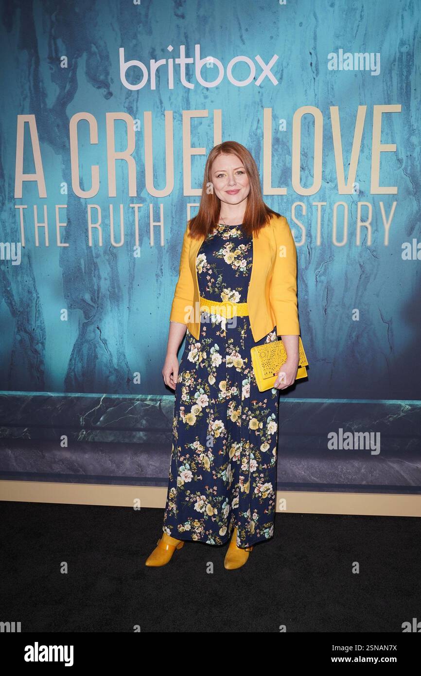 Ny. Februar 2025. Holly Cinnamon at Arrivals for A CRUEL LOVE: THE RUTH ELLIS STORY NY Premiere, Crosby Street Hotel, New York, NY, 11. Februar, 2025. Quelle: Kristin Callahan/Everett Collection/Alamy Live News Stockfoto