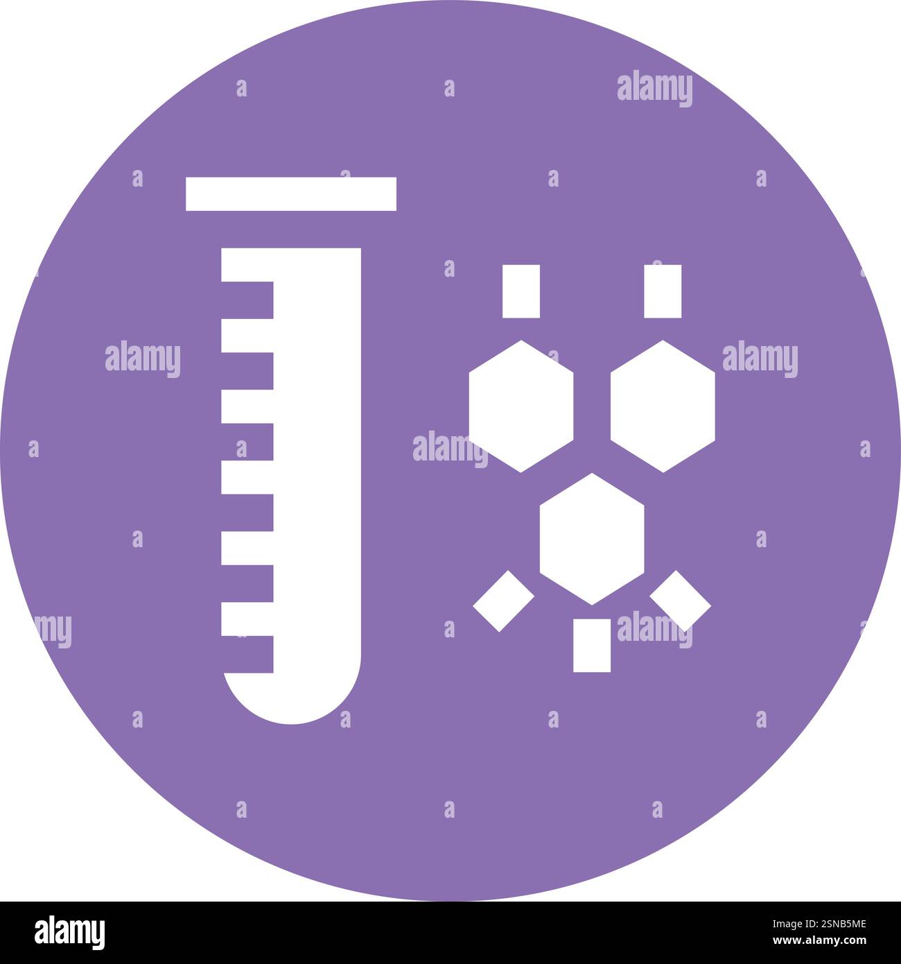 Biochemie Vektor-Symbol Design-Illustration Stock Vektor