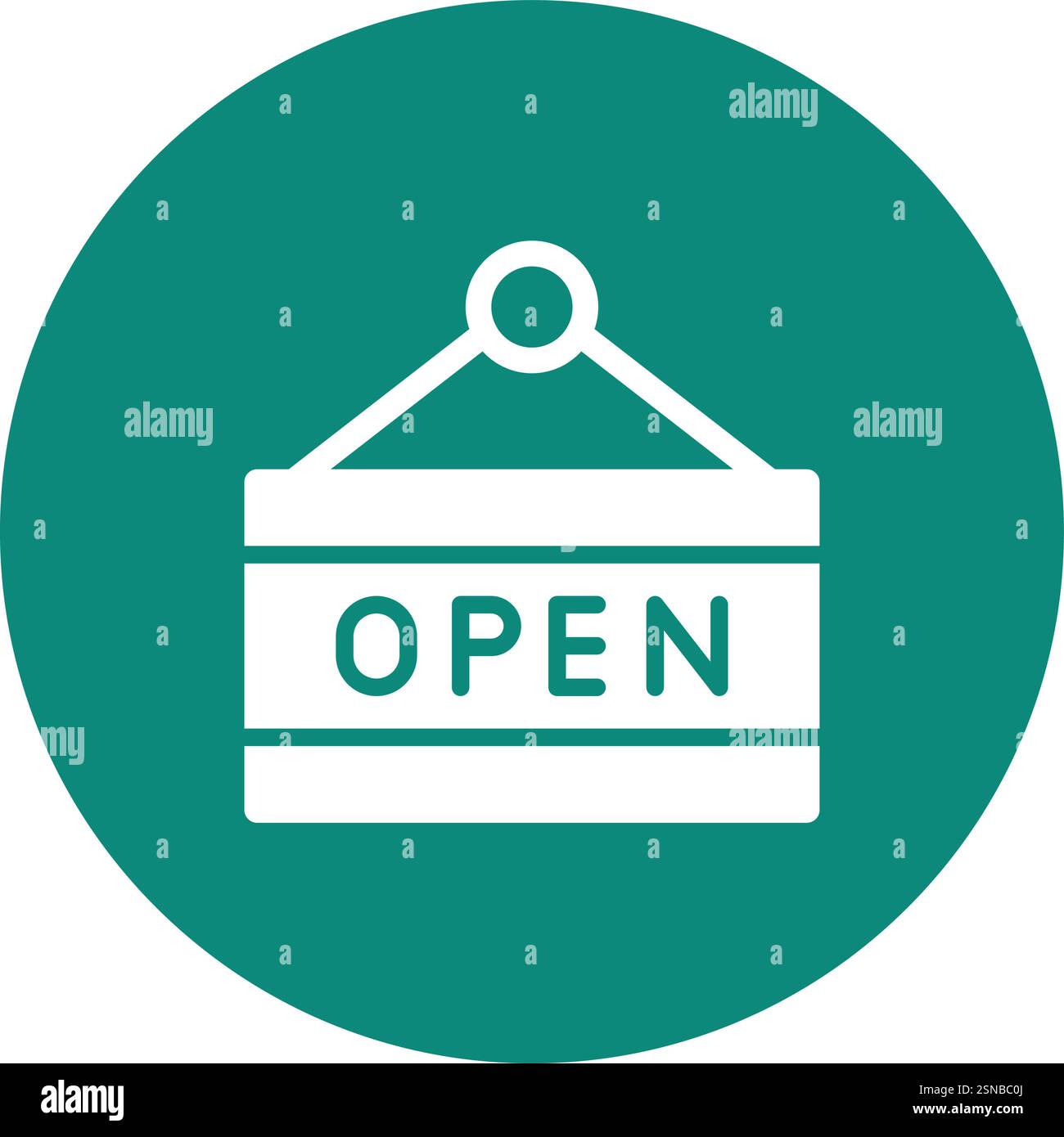Öffnen Sie Sign Vector Symbol Design Illustration Stock Vektor