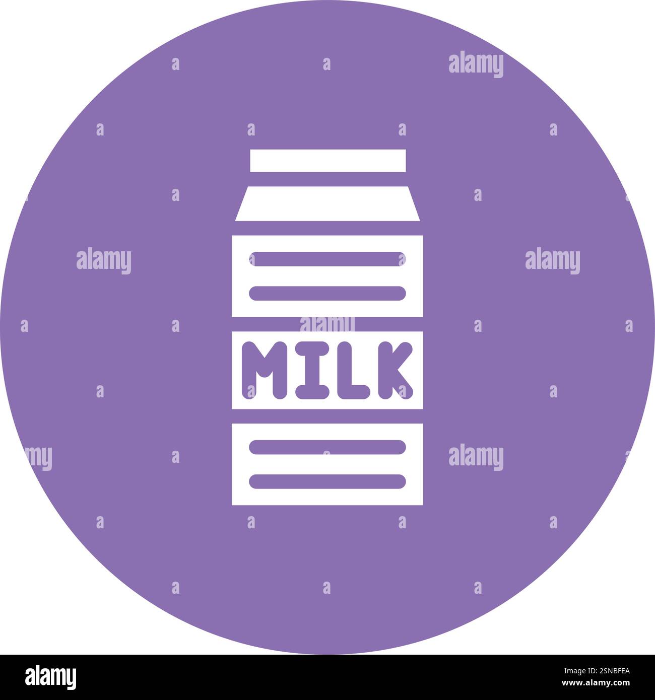 Illustration Des Milchvektor-Symbols Stock Vektor