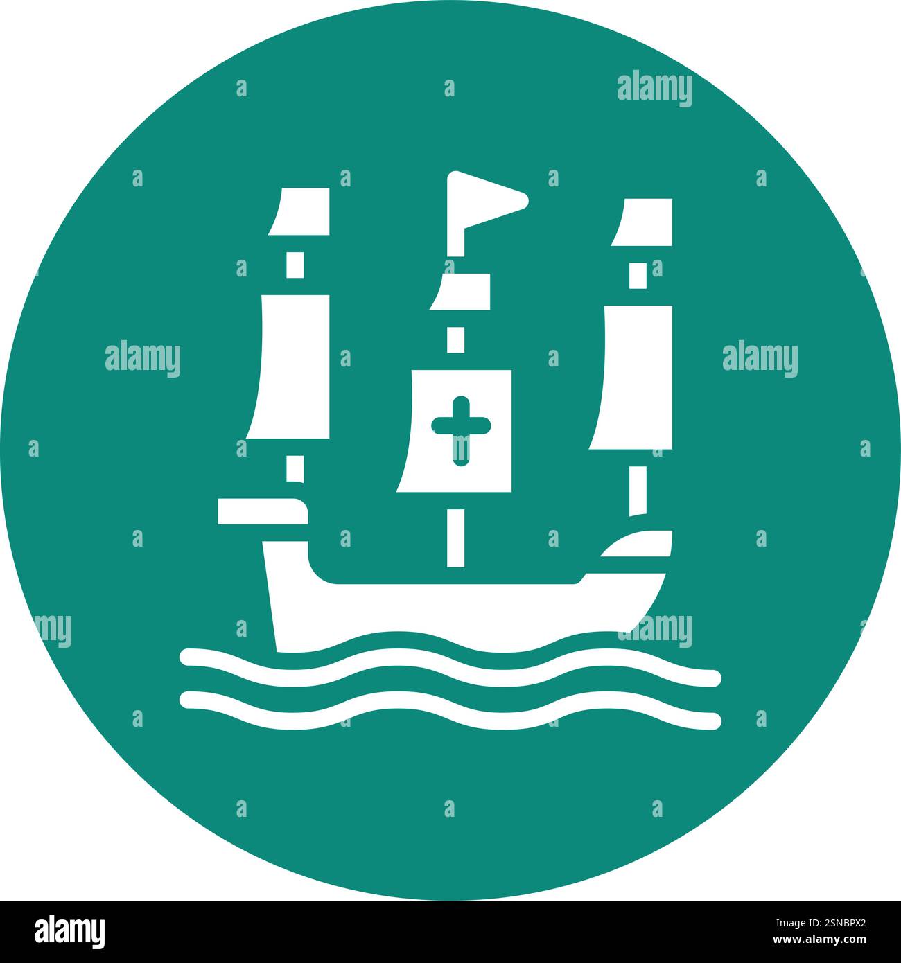 Design-Illustration Des Schiffvektors Stock Vektor