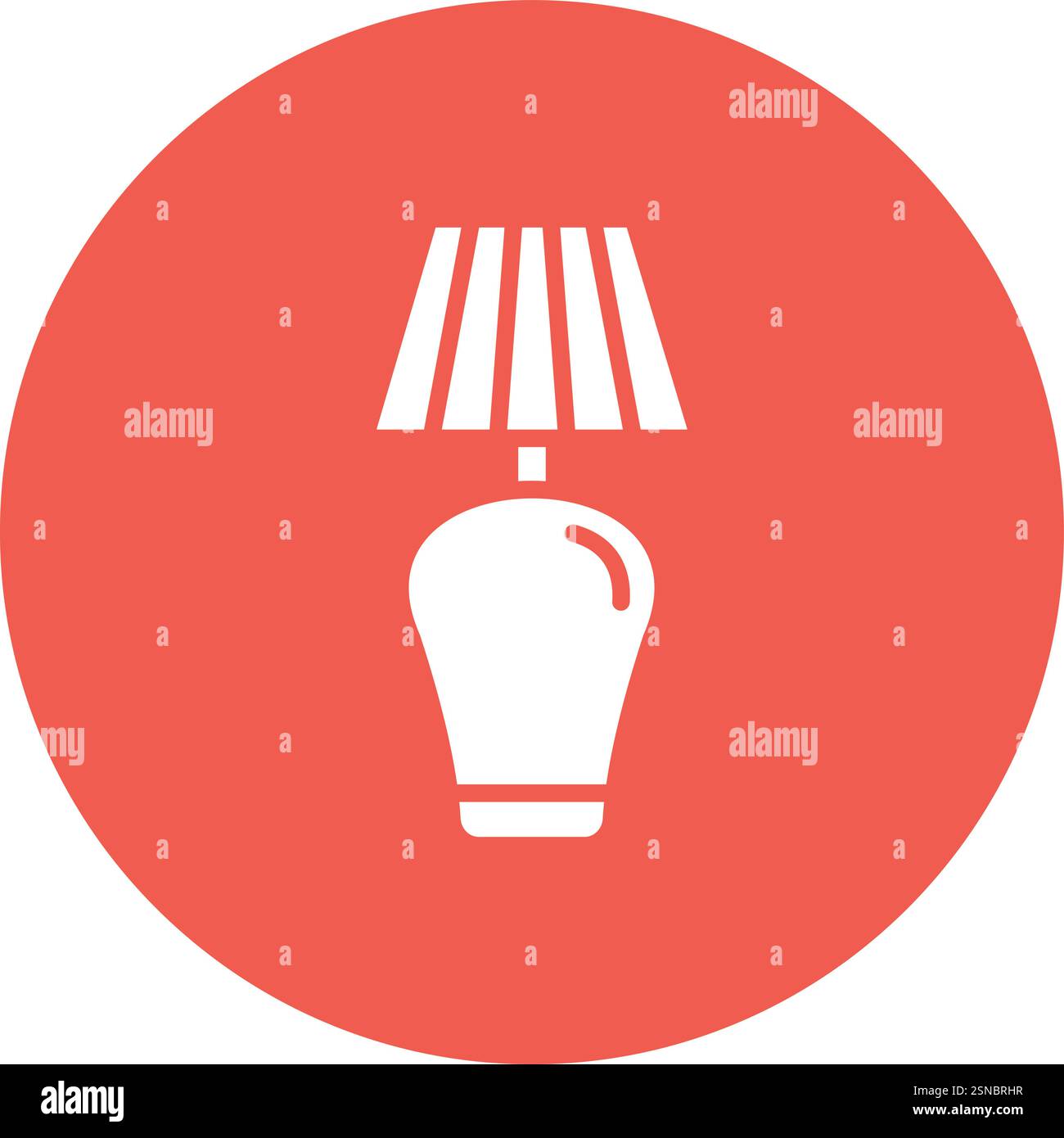 Tischlampe Vektor-Symbol Design-Illustration Stock Vektor