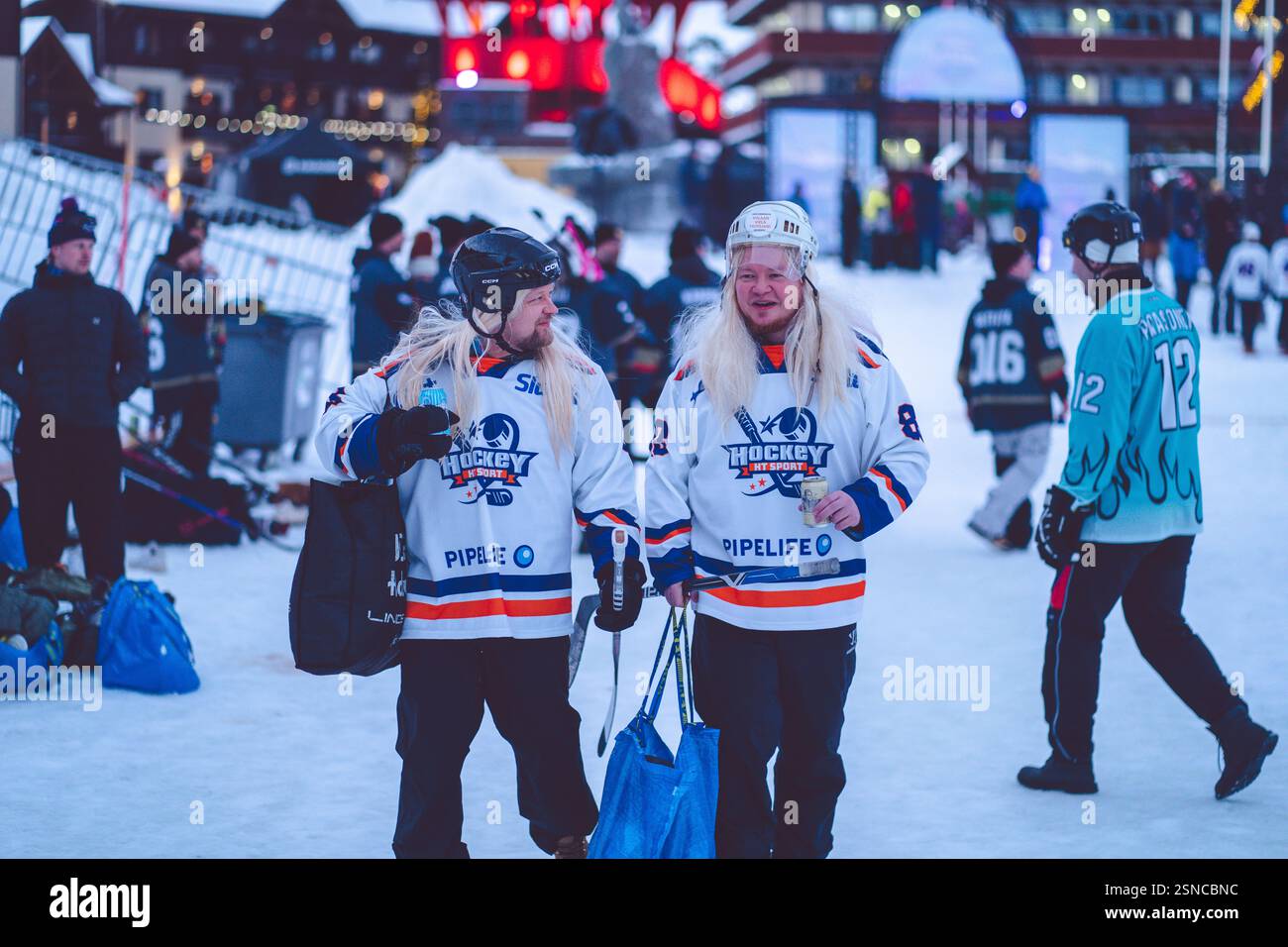 Pipolatka Eishockeyturnier, Ruka, Januar 2025 Stockfoto