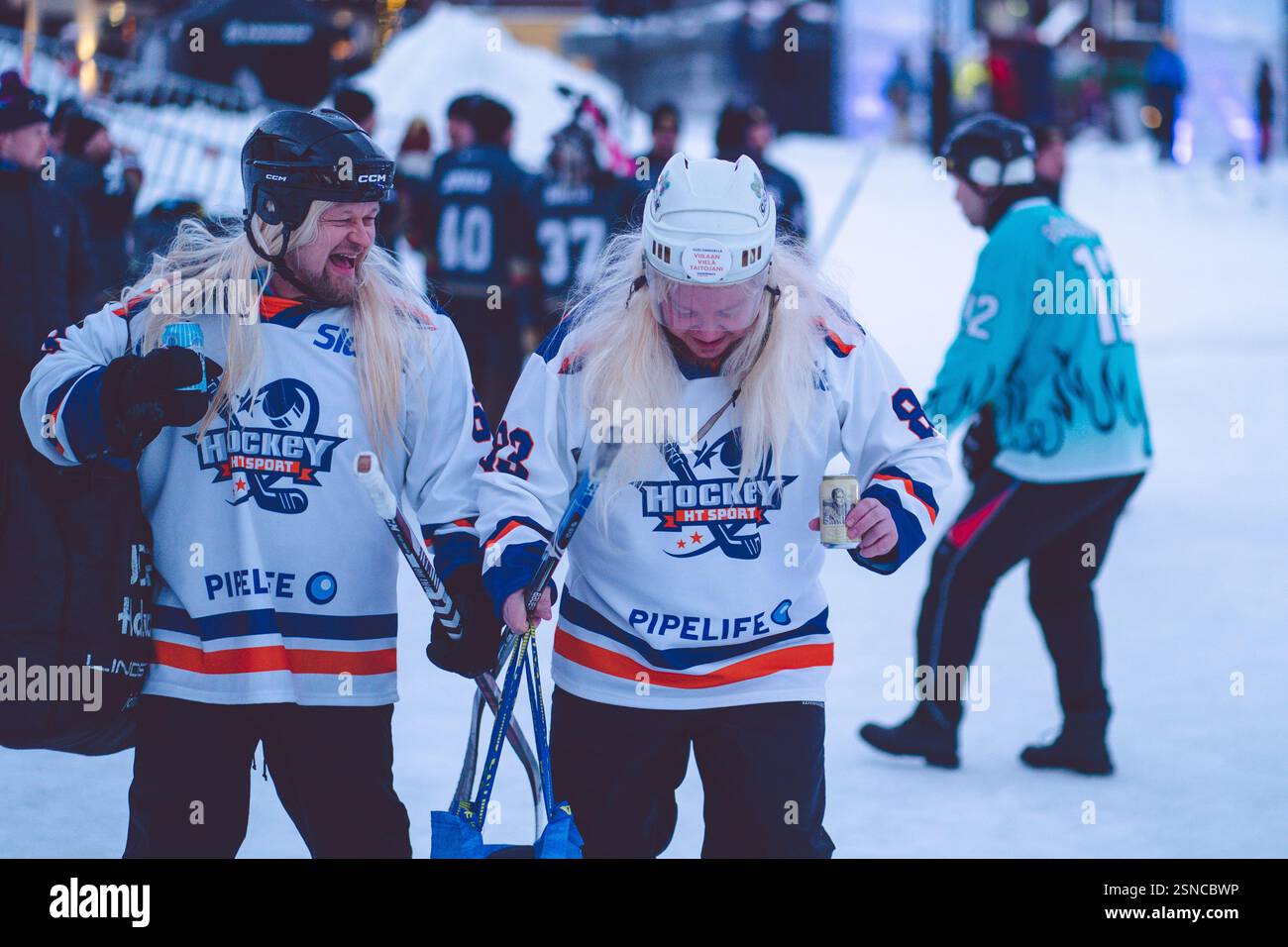 Pipolatka Eishockeyturnier, Ruka, Januar 2025 Stockfoto