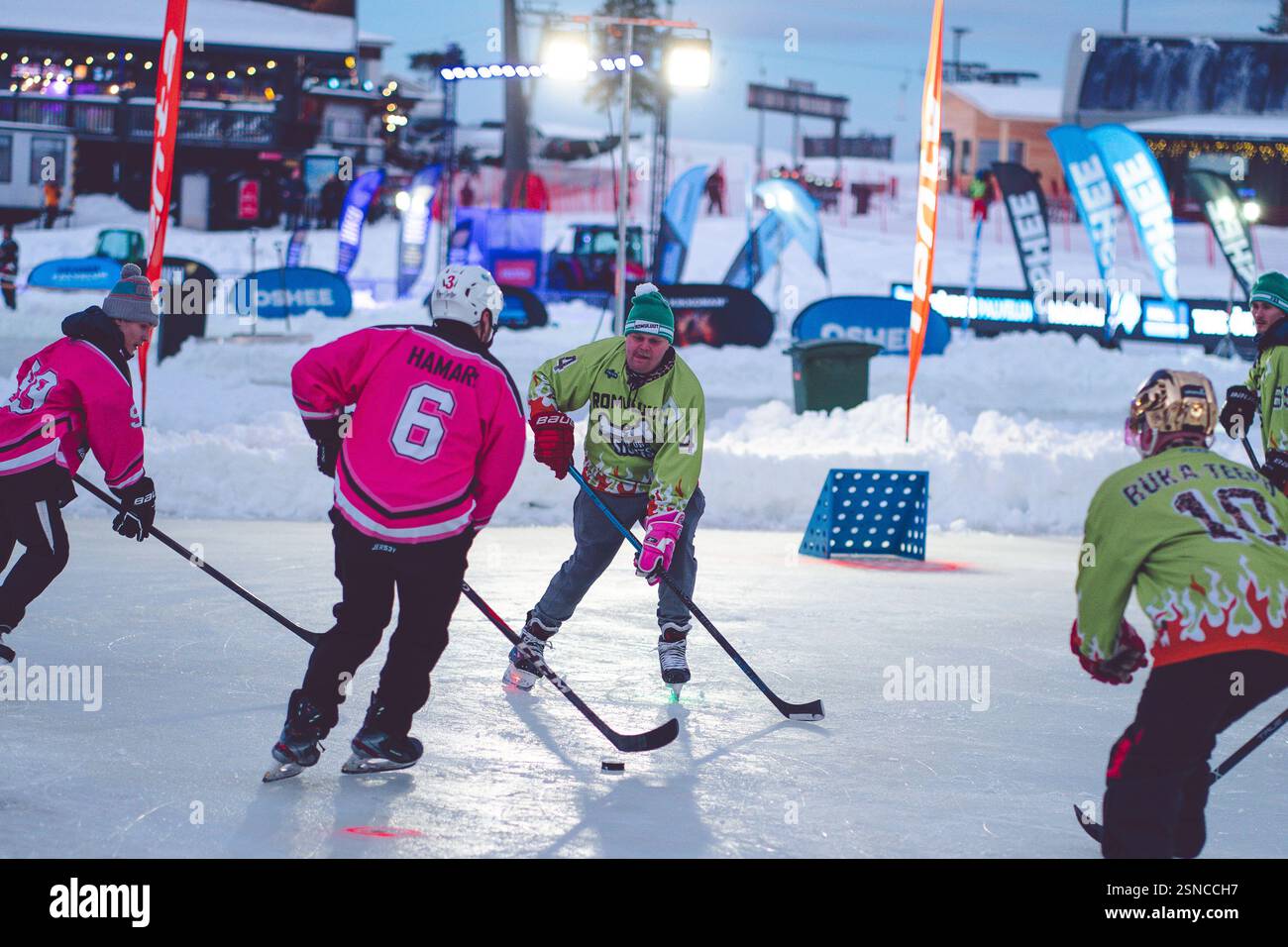 Pipolatka Eishockeyturnier, Ruka, Januar 2025 Stockfoto