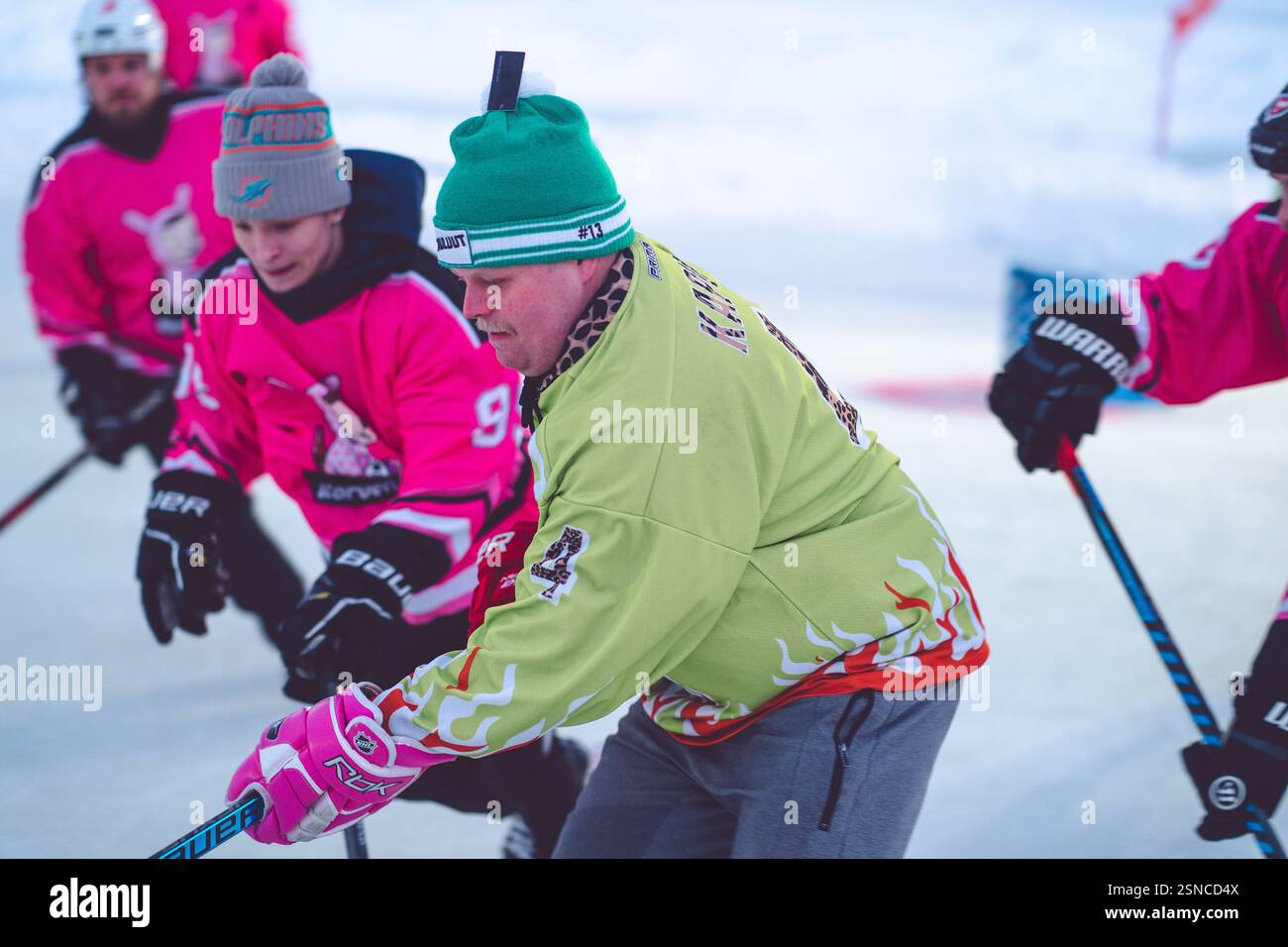 Pipolatka Eishockeyturnier, Ruka, Januar 2025 Stockfoto