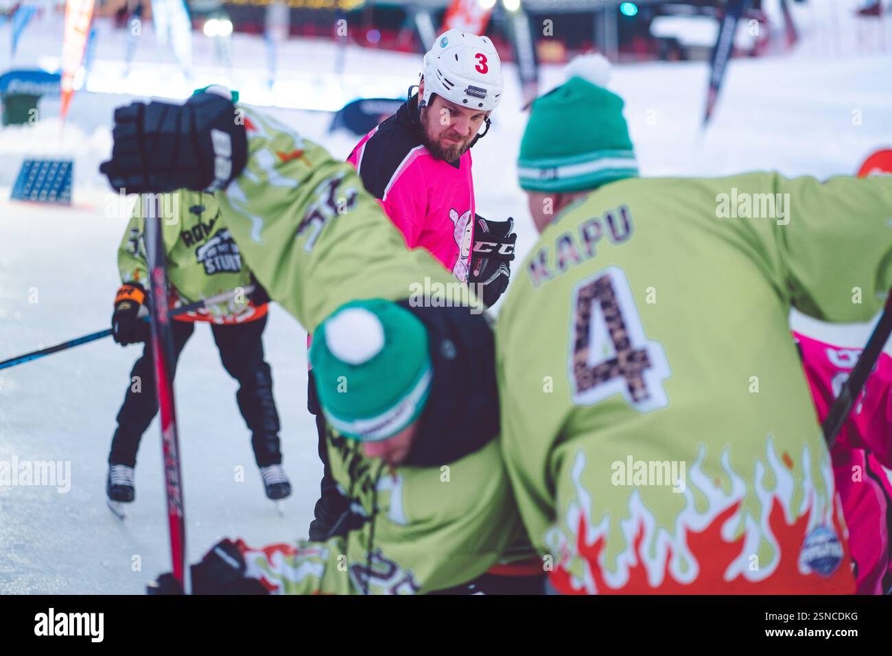 Pipolatka Eishockeyturnier, Ruka, Januar 2025 Stockfoto