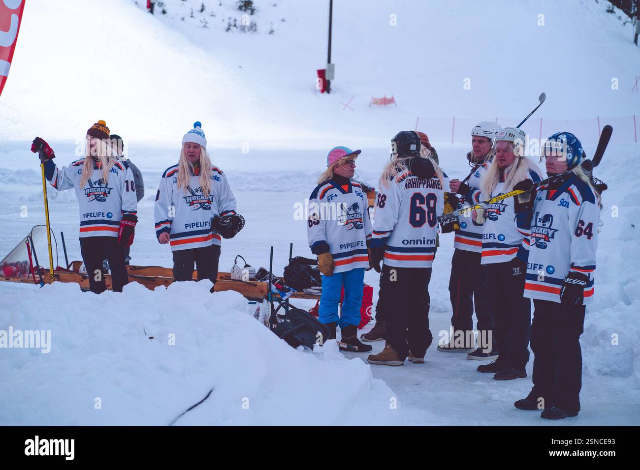 Pipolatka Eishockeyturnier, Ruka, Januar 2025 Stockfoto