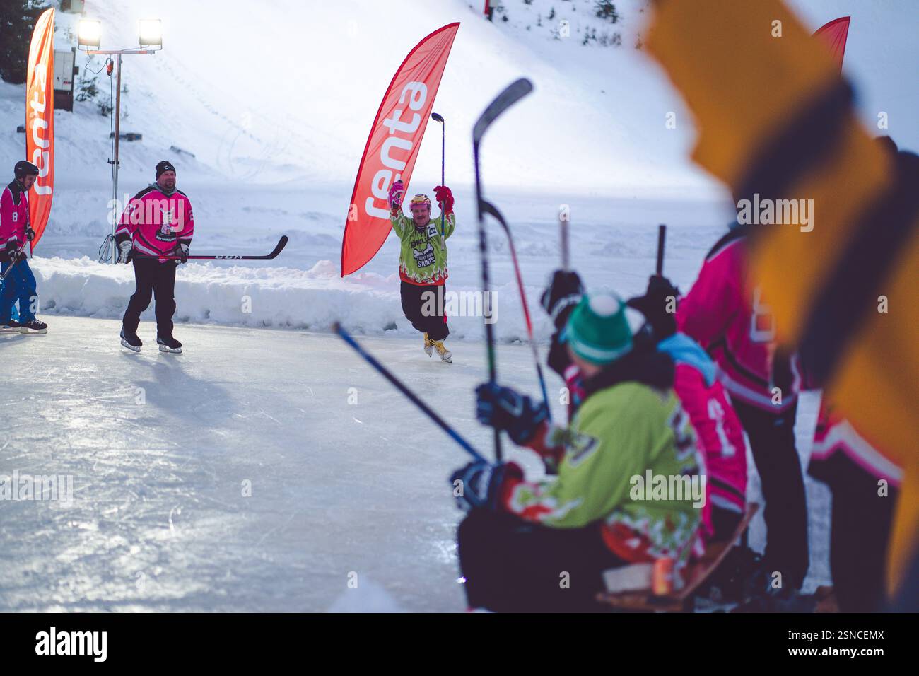 Pipolatka Eishockeyturnier, Ruka, Januar 2025 Stockfoto