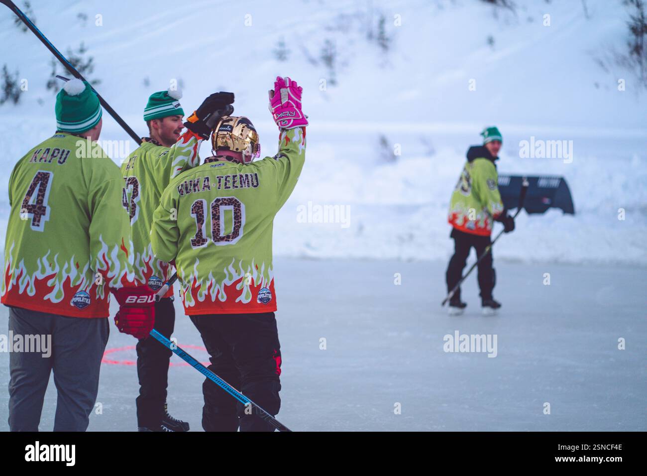 Pipolatka Eishockeyturnier, Ruka, Januar 2025 Stockfoto