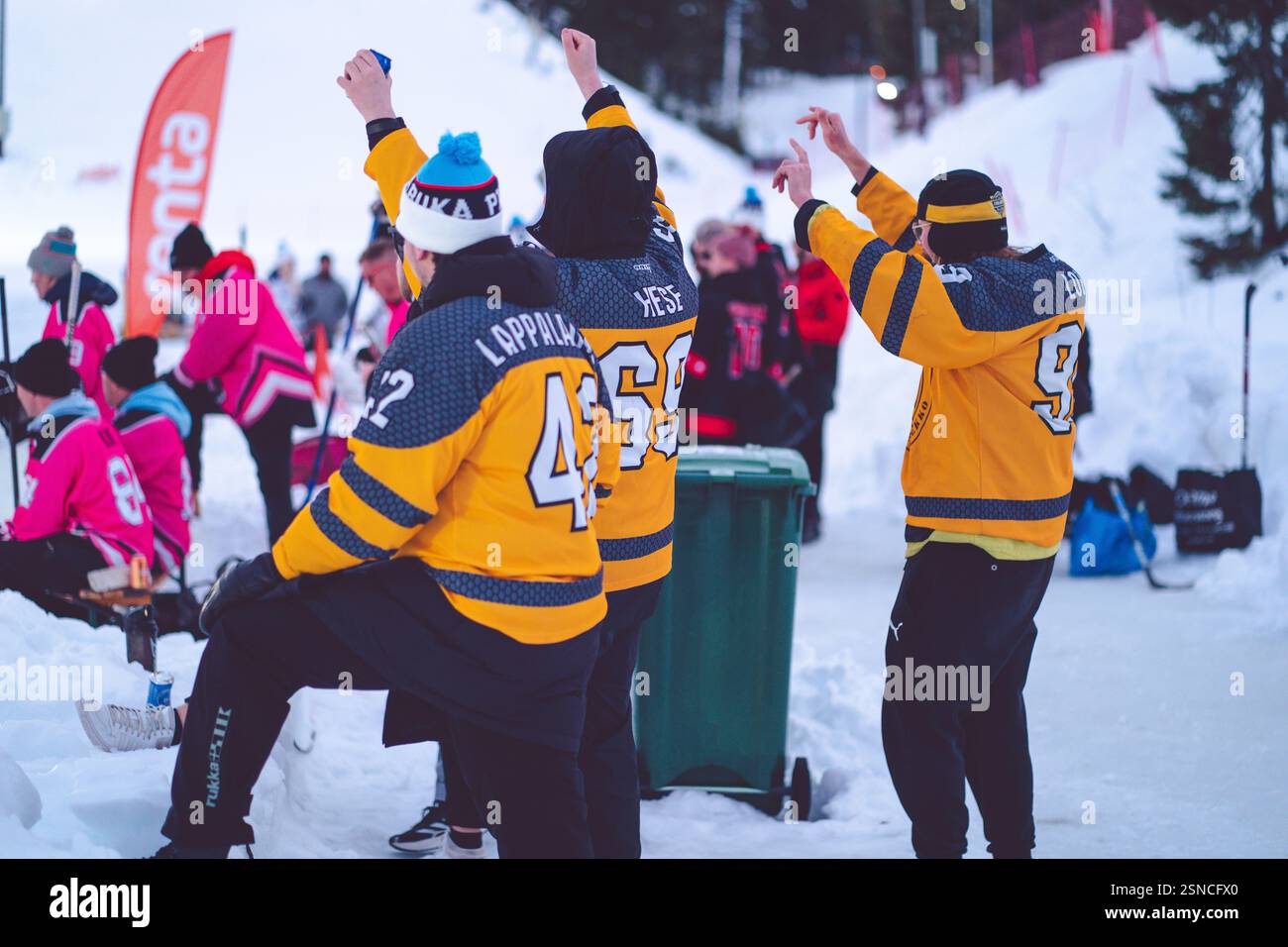 Pipolatka Eishockeyturnier, Ruka, Januar 2025 Stockfoto