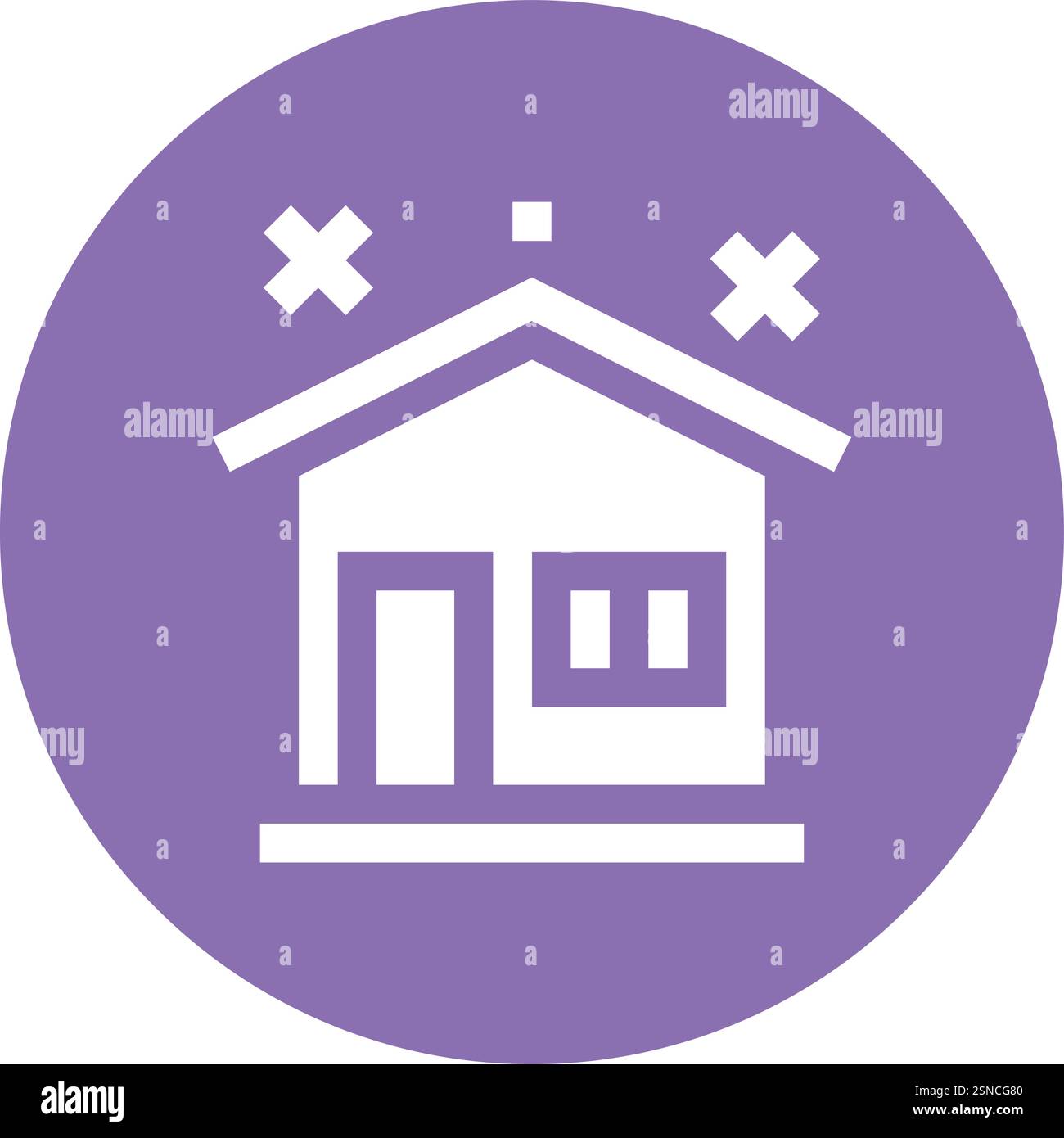 Clean House Vector Icon Design Illustration Stock Vektor