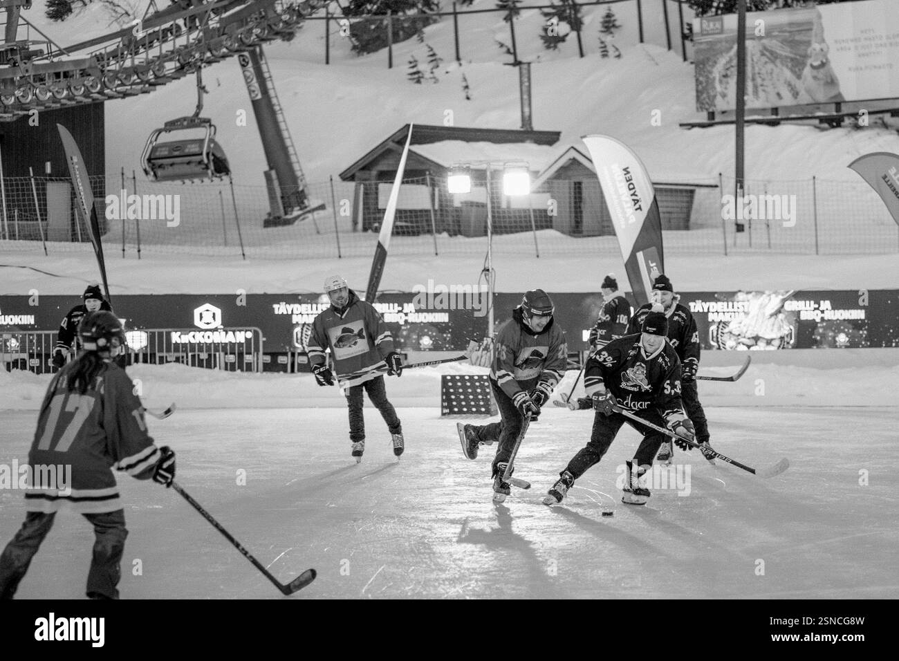 Pipolatka Eishockeyturnier, Ruka, Januar 2025 Stockfoto
