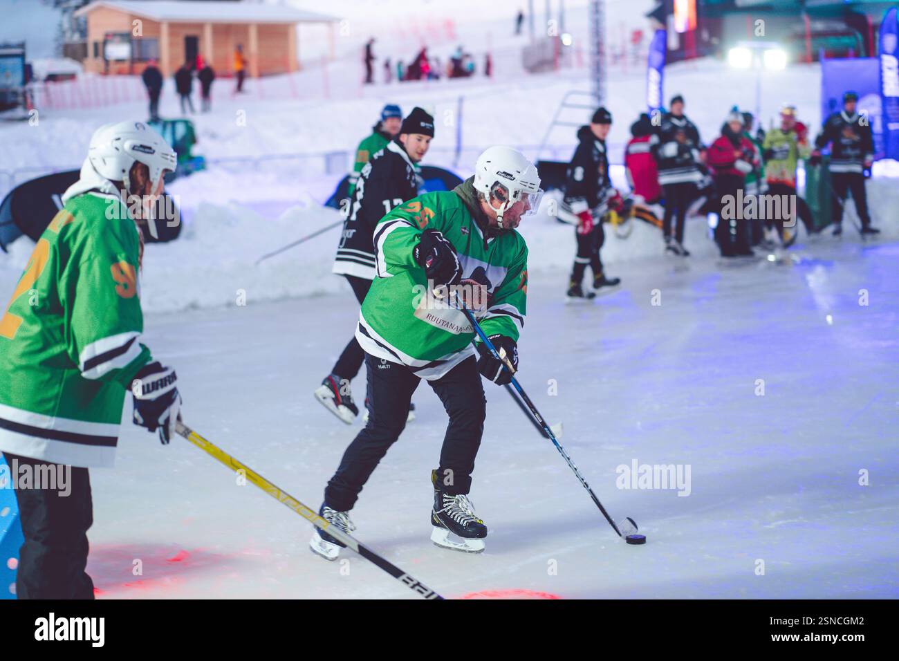 Pipolatka Eishockeyturnier, Ruka, Januar 2025 Stockfoto