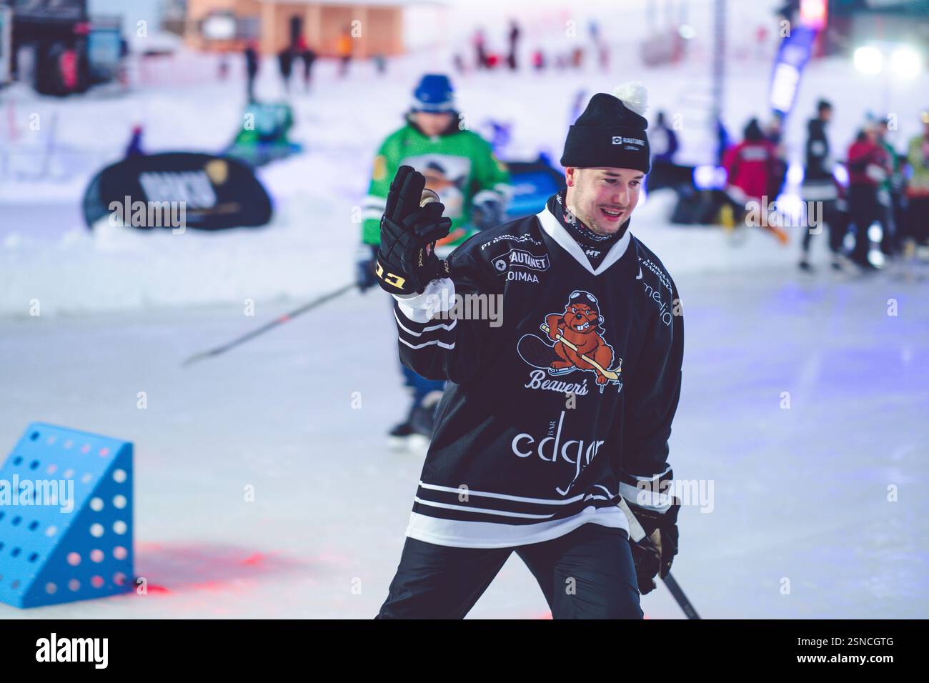 Pipolatka Eishockeyturnier, Ruka, Januar 2025 Stockfoto