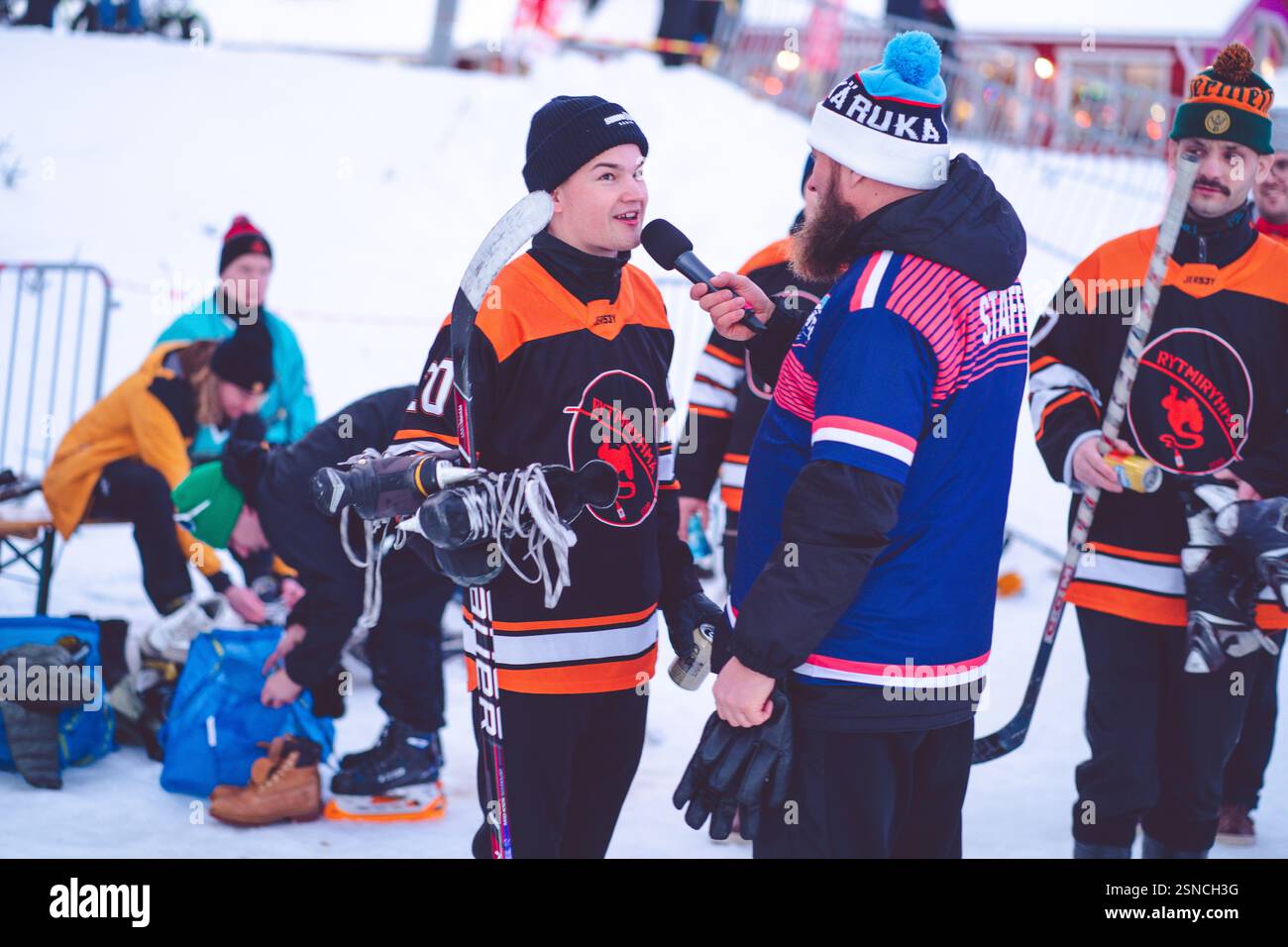 Pipolatka Eishockeyturnier, Ruka, Januar 2025 Stockfoto