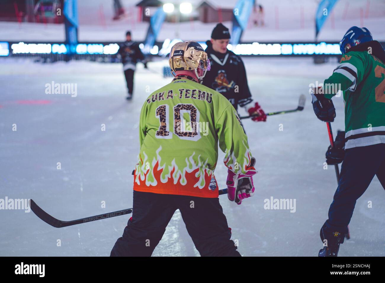 Pipolatka Eishockeyturnier, Ruka, Januar 2025 Stockfoto