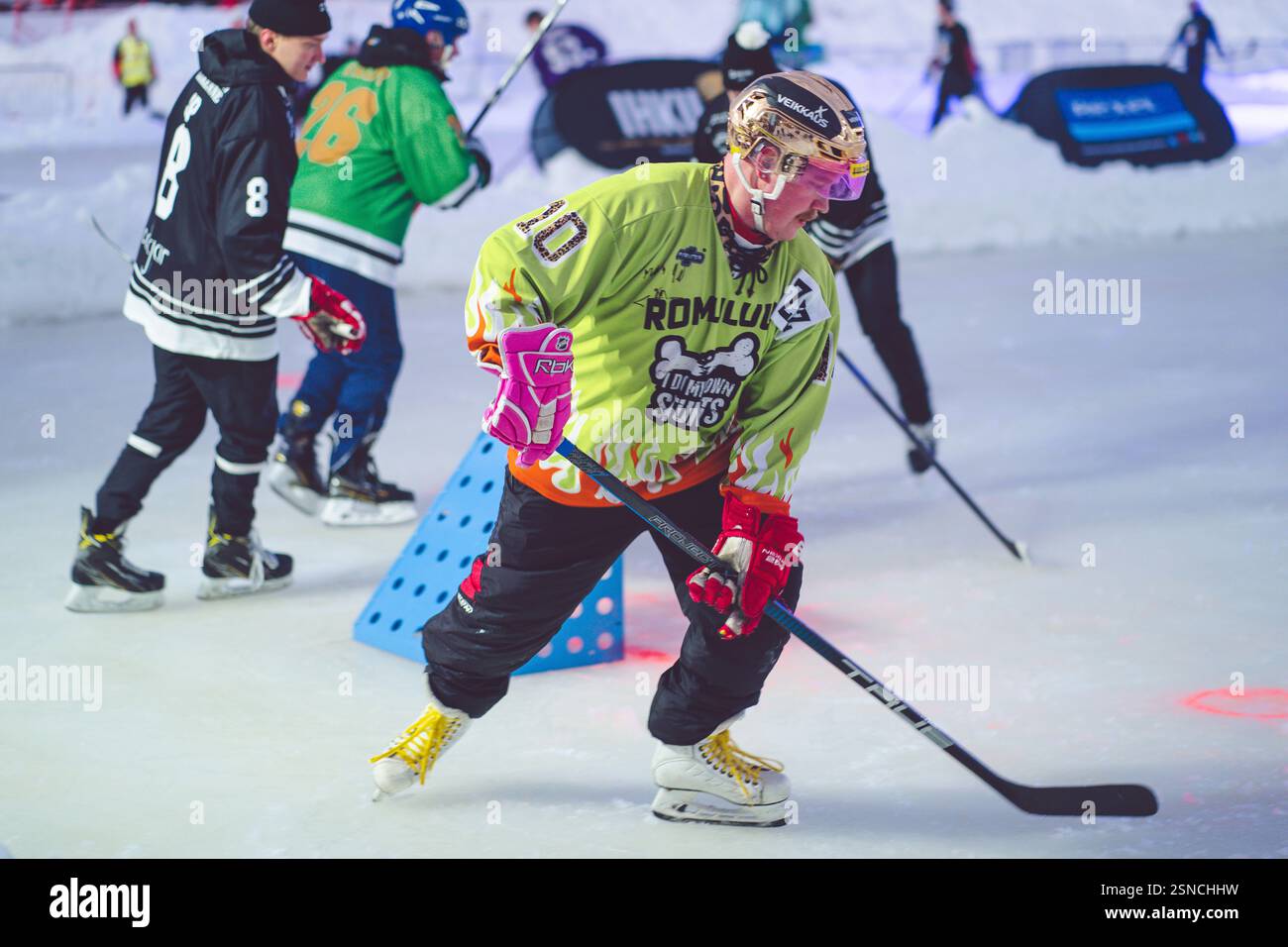 Pipolatka Eishockeyturnier, Ruka, Januar 2025 Stockfoto