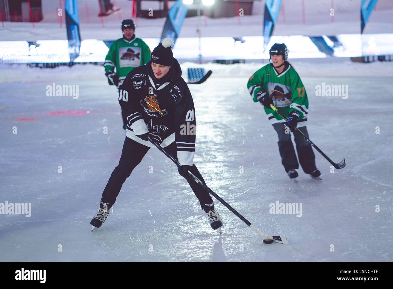 Pipolatka Eishockeyturnier, Ruka, Januar 2025 Stockfoto