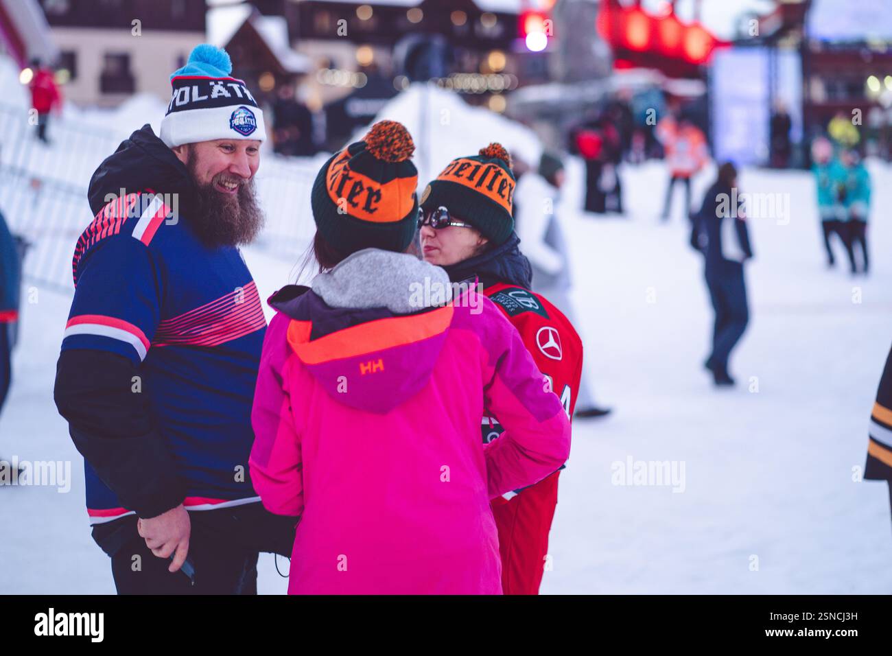 Pipolatka Eishockeyturnier, Ruka, Januar 2025 Stockfoto