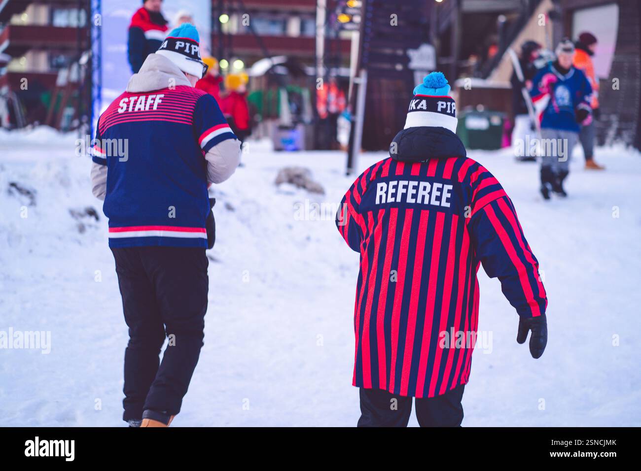 Pipolatka Eishockeyturnier, Ruka, Januar 2025 Stockfoto