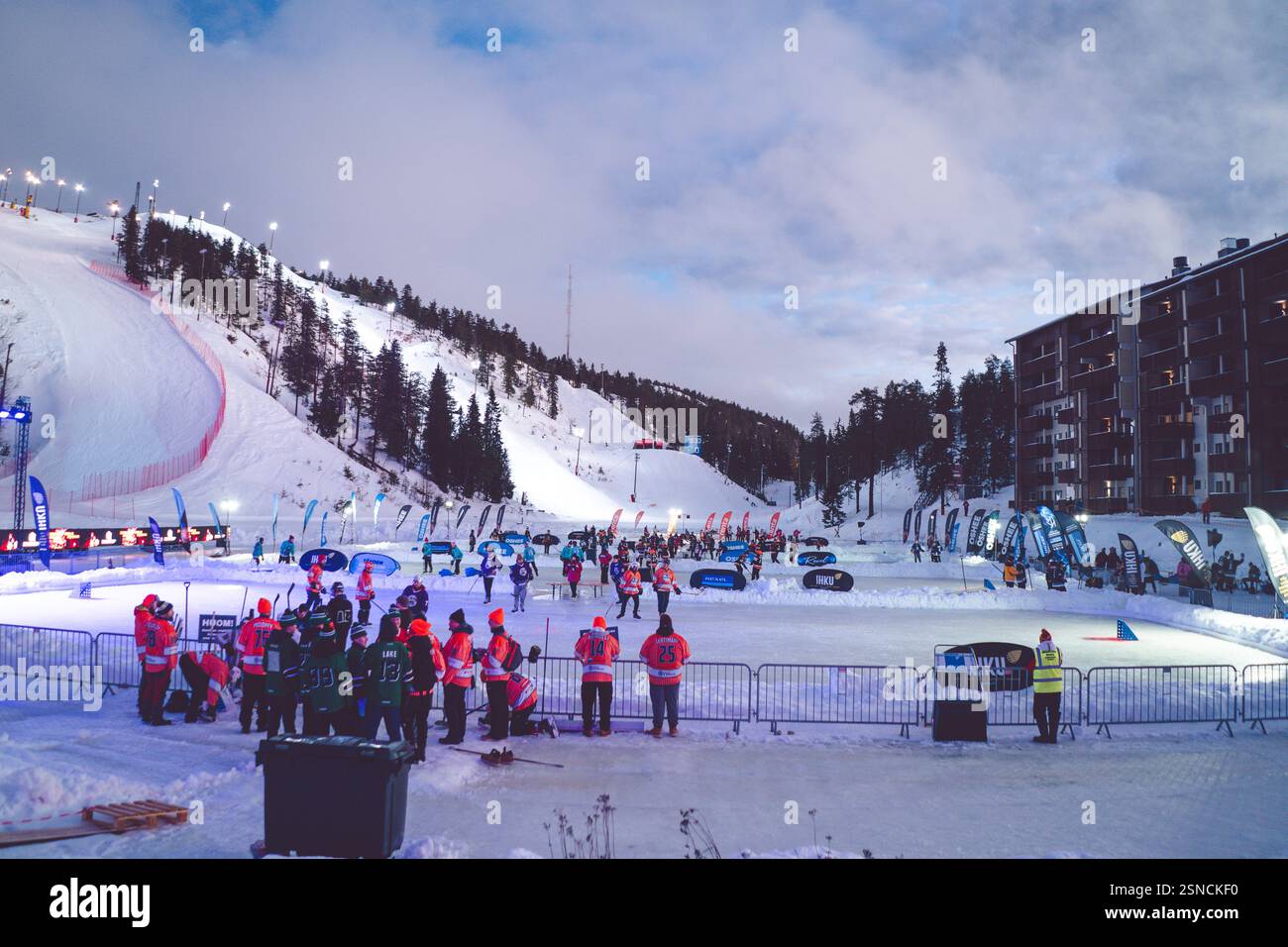 Pipolatka Eishockeyturnier, Ruka, Januar 2025 Stockfoto
