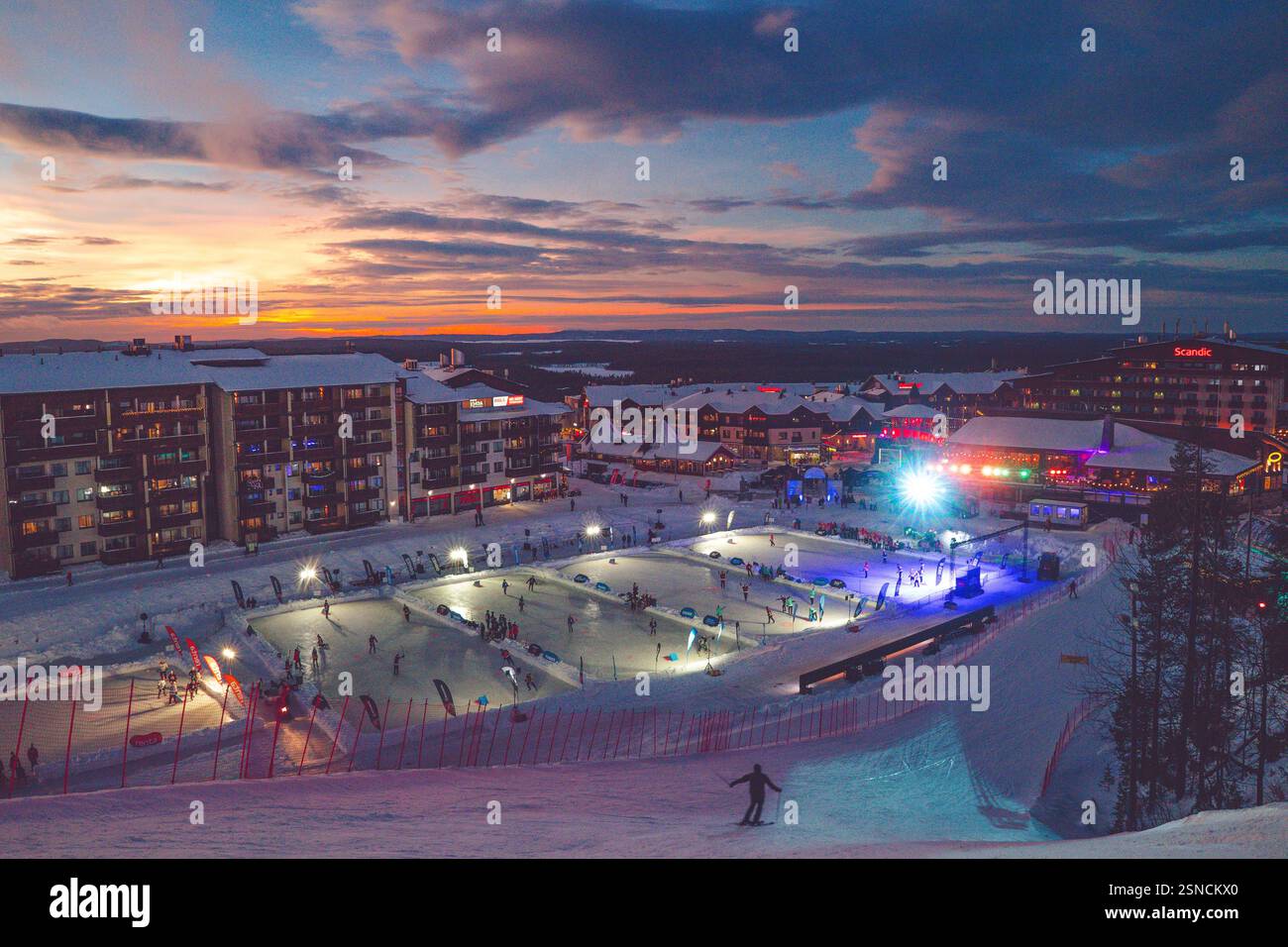 Pipolatka Eishockeyturnier, Ruka, Januar 2025 Stockfoto