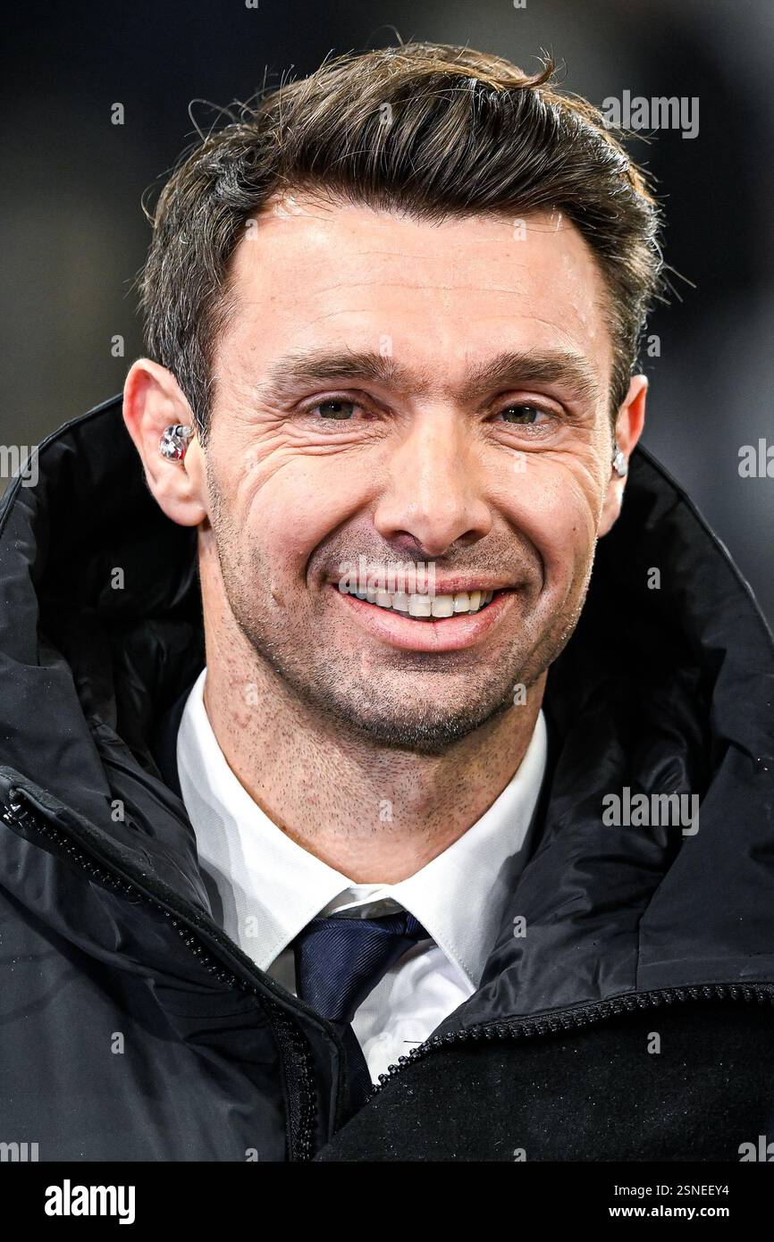 Vincent Clerc während des 6 oder Six Nations Championship Rugby Matches France gegen Wales im Stade de France in Saint Denis bei Paris am 31. Januar 2025. Quelle: Victor Joly/Alamy Live News Stockfoto