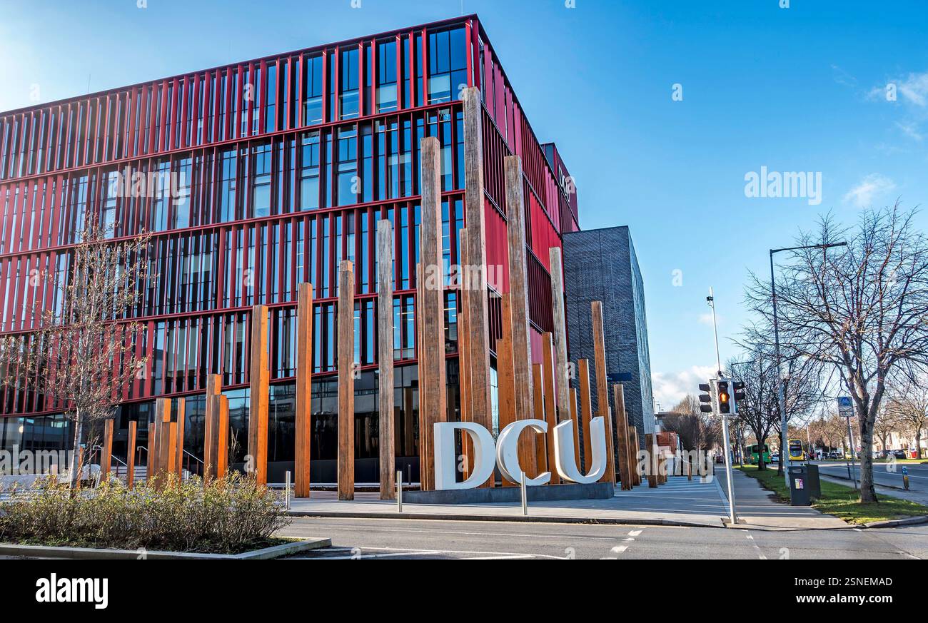 Dublin City University an der Collins Avenue, Dublin, Irland. Stockfoto