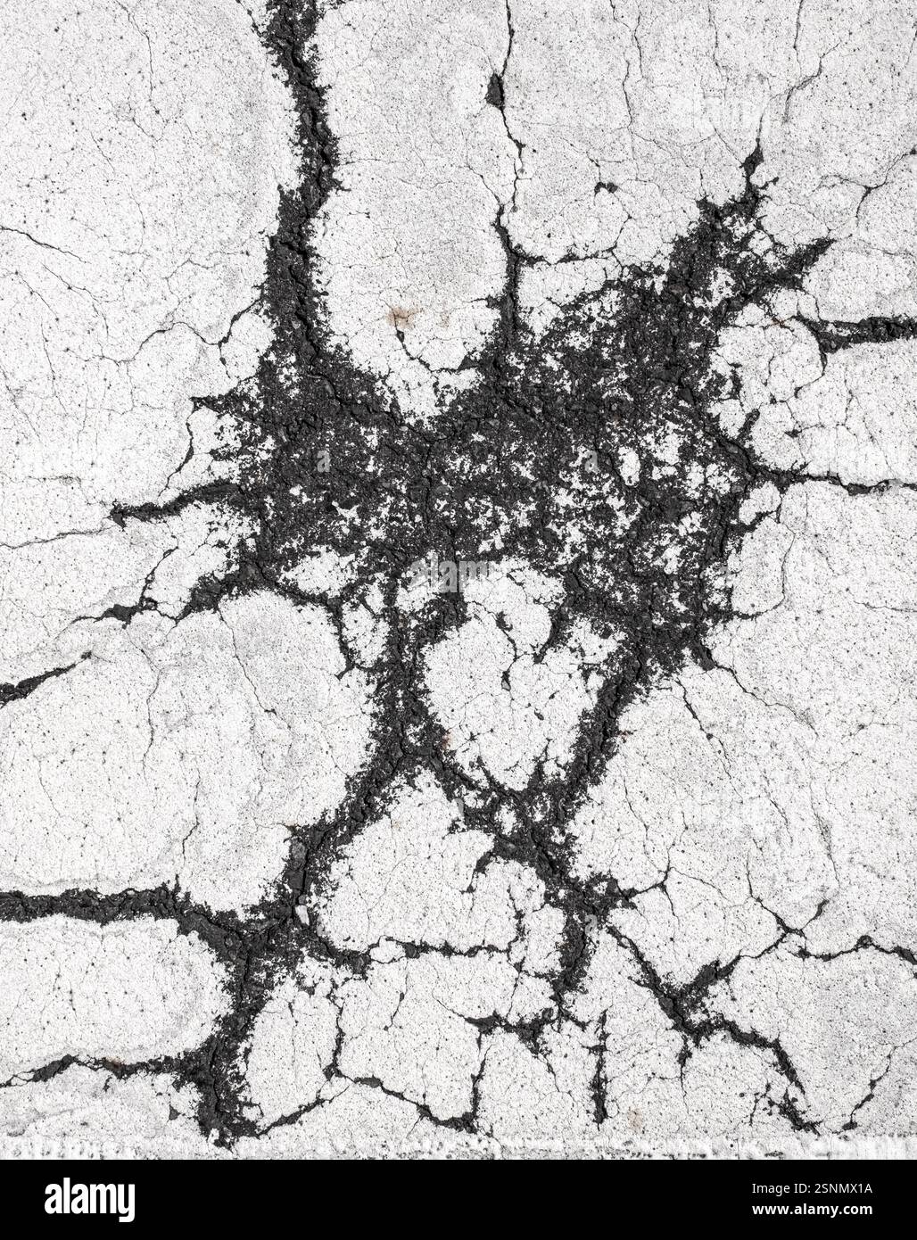 Abstrakte Kunst Gemalte Straßenmarkierung Stockfoto